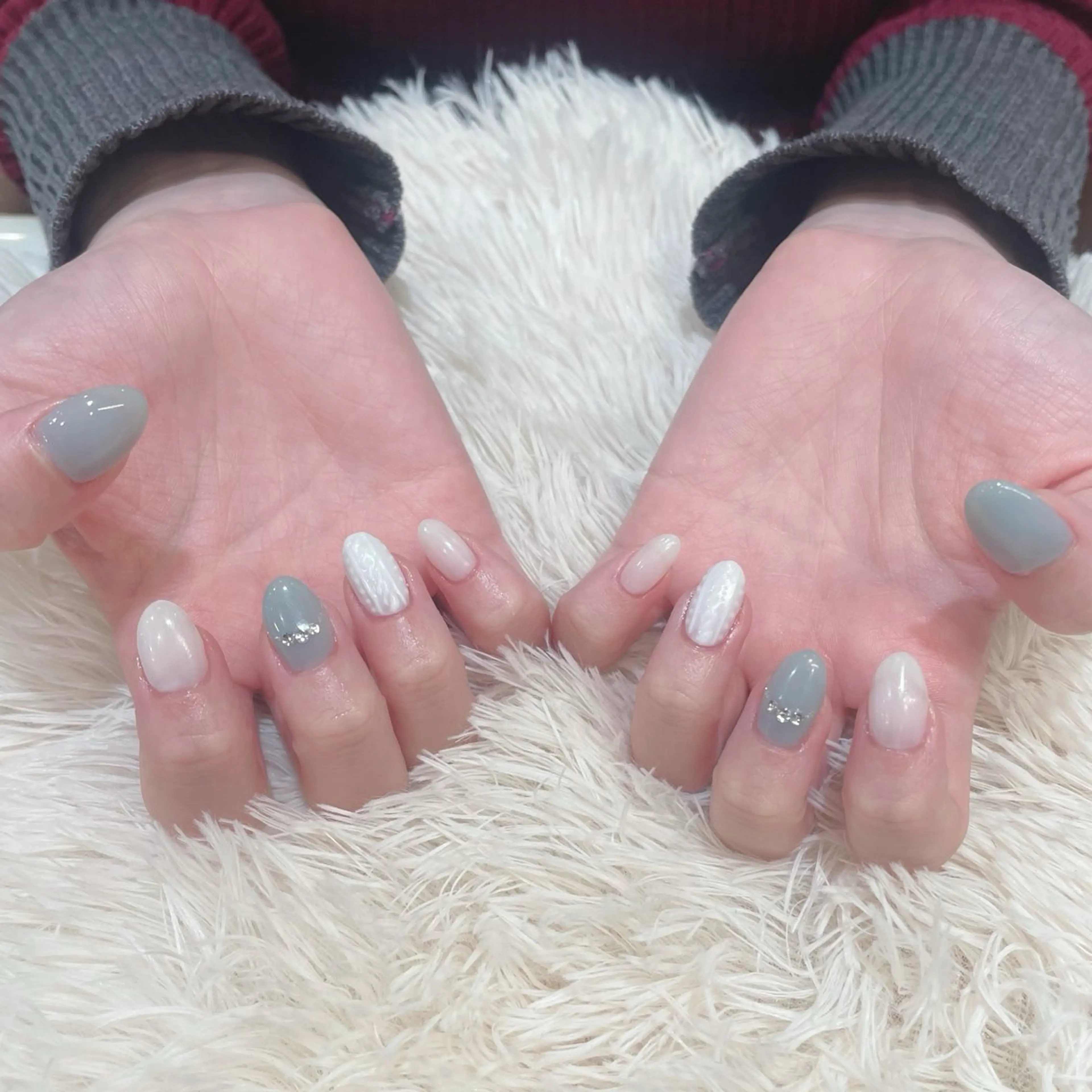 ネイル 冬ネイル ハンドネイル CITRON🍊 HARUKAのネイルデザイン