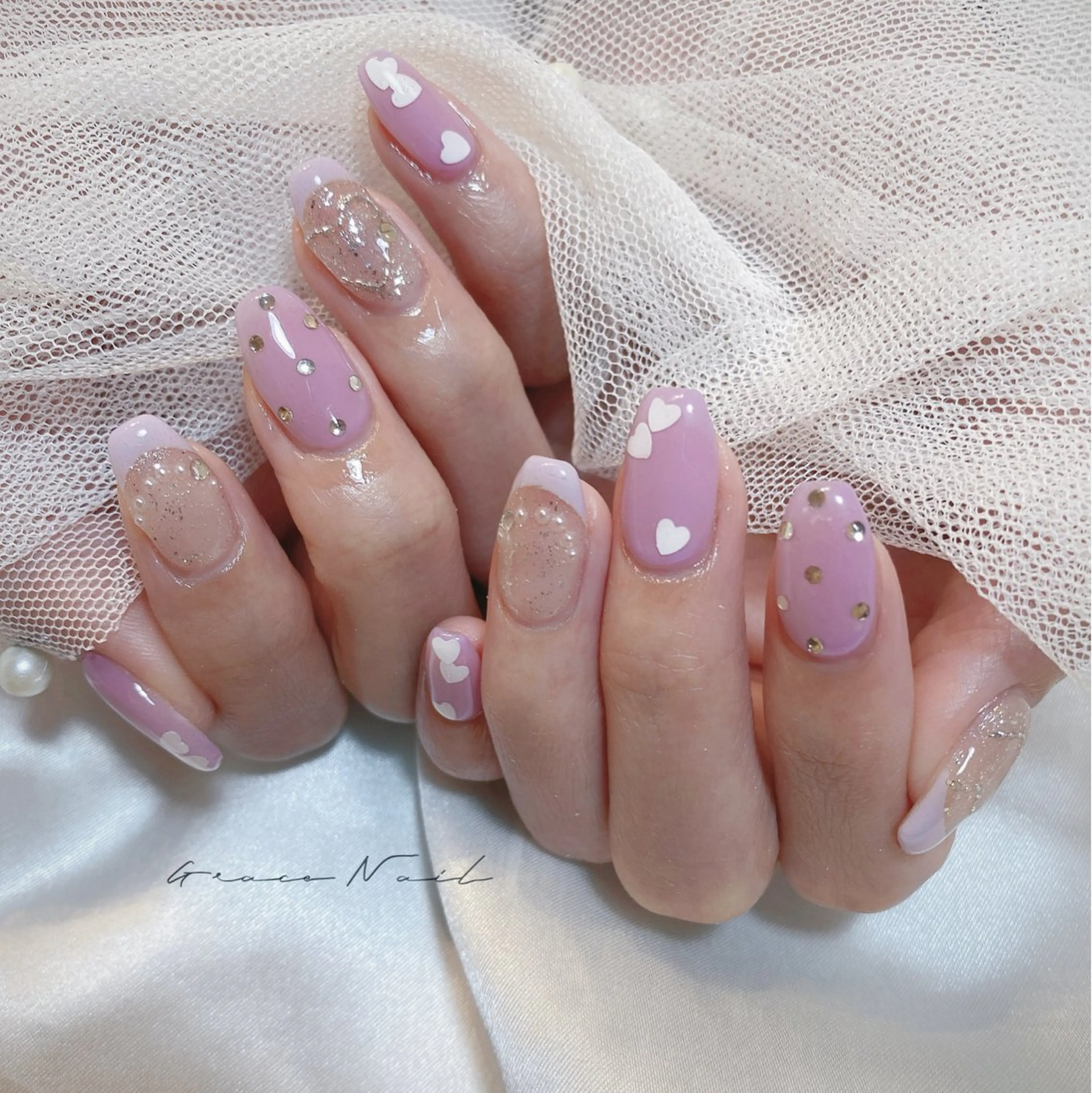 ネイル ハンドネイル ☆*｡Grace Nail｡*☆のネイルデザイン