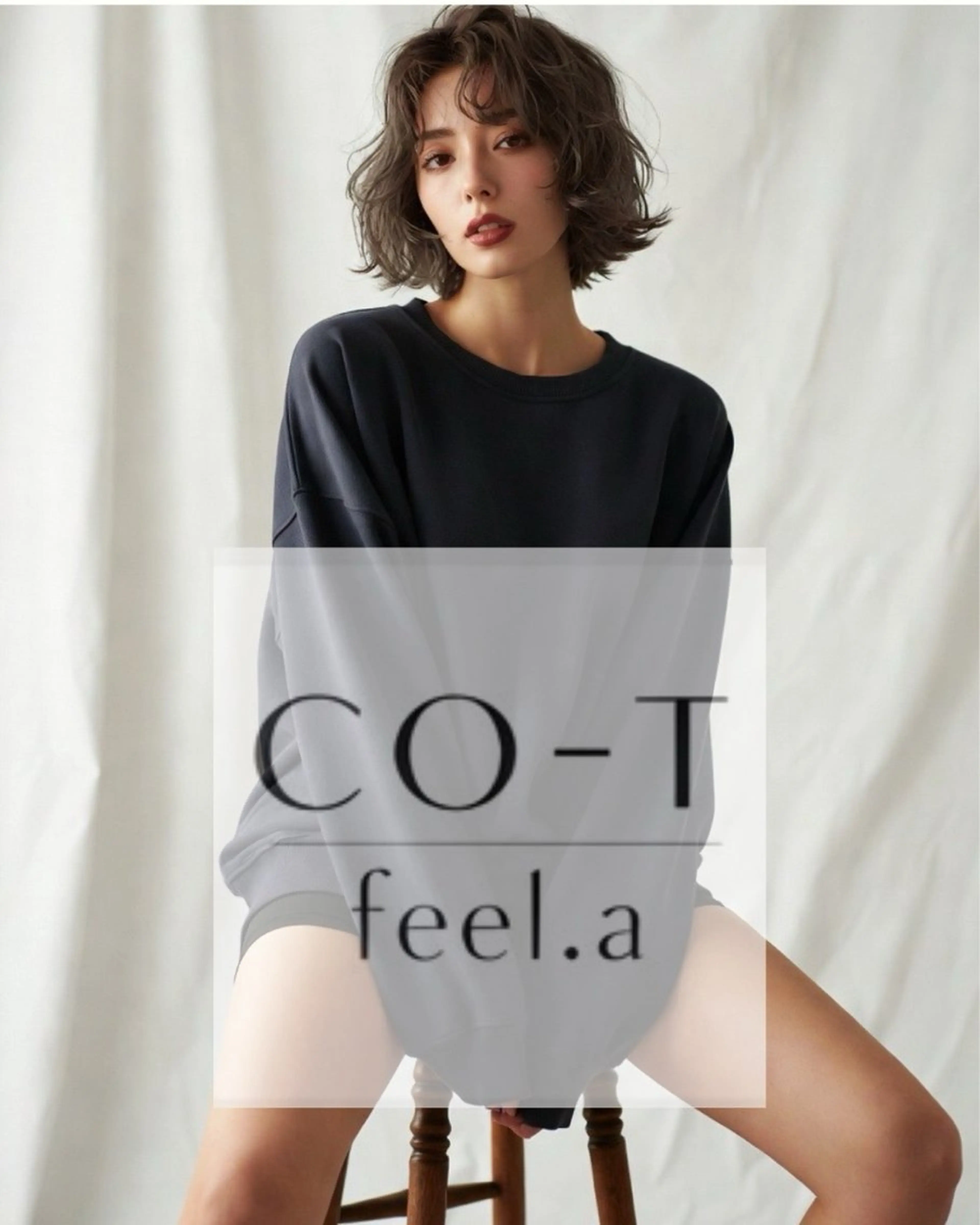 ミディアム カット ヘアカラー トリートメント 石沢 知康のヘアスタイル