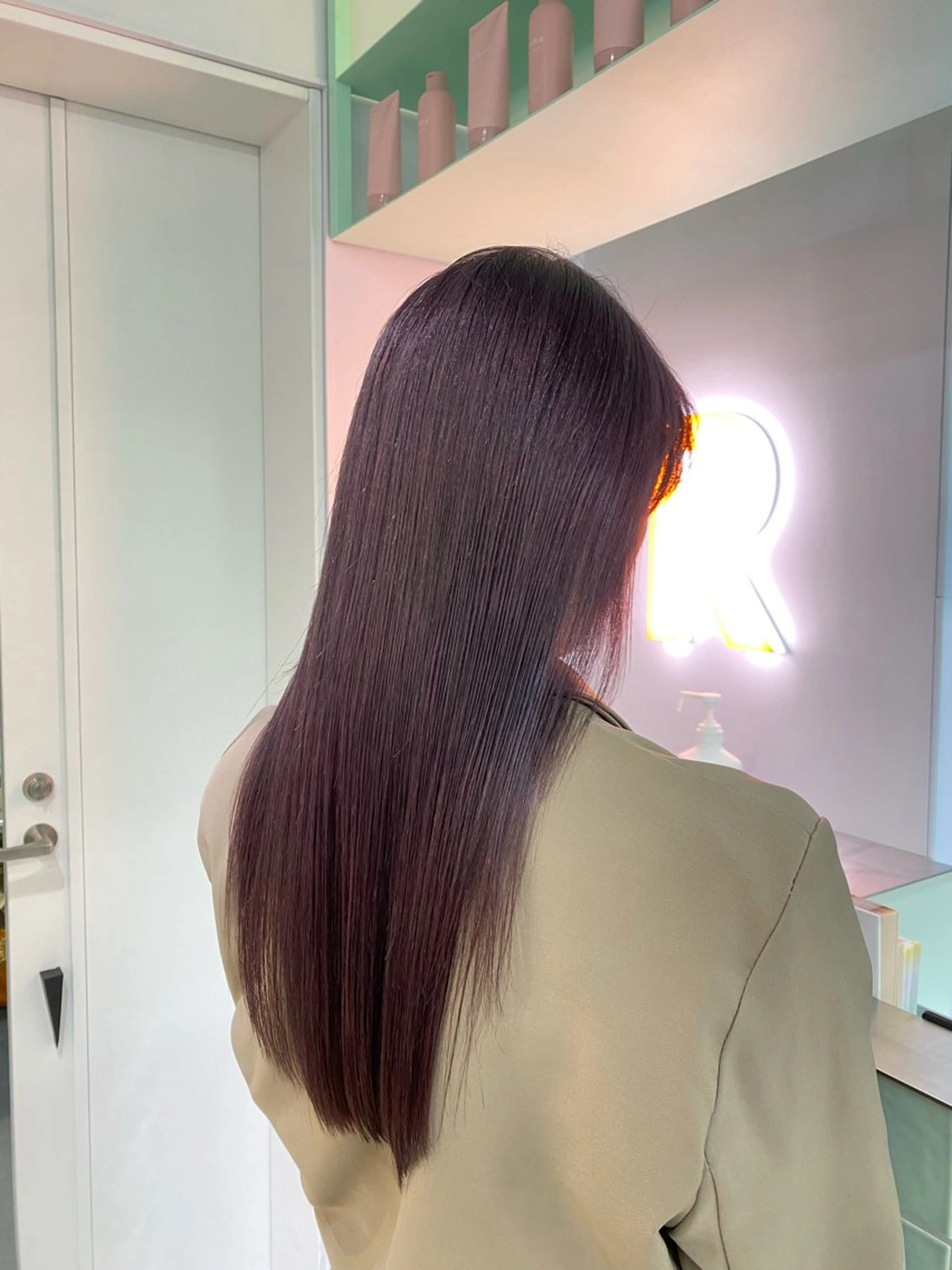 ロング カラー 顔周りカット/ボブ/ ツヤ髪/coconaのヘアスタイル