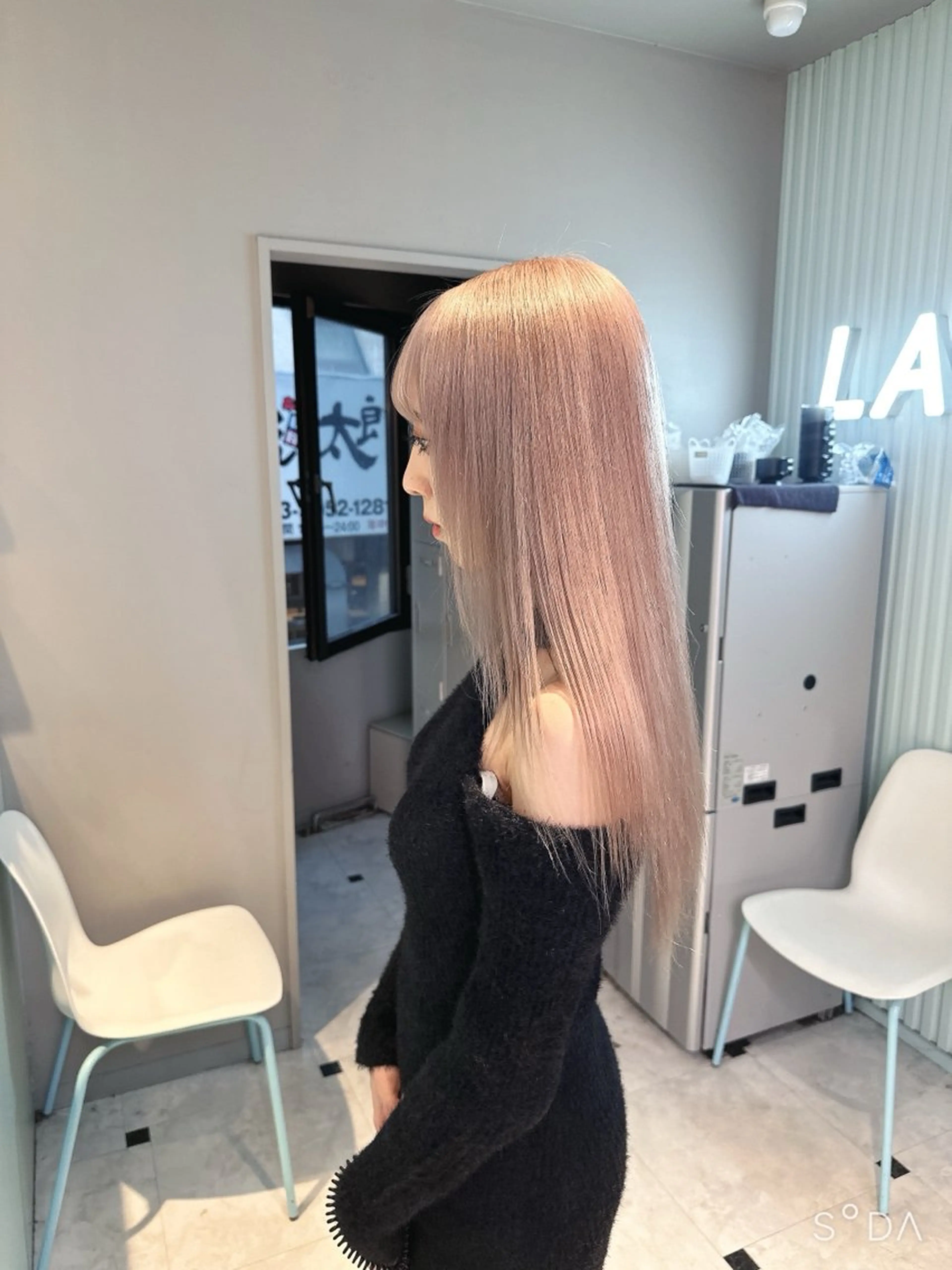 ロング カラー ハイトーン/韓国 レイヤー/るか🎀のヘアスタイル