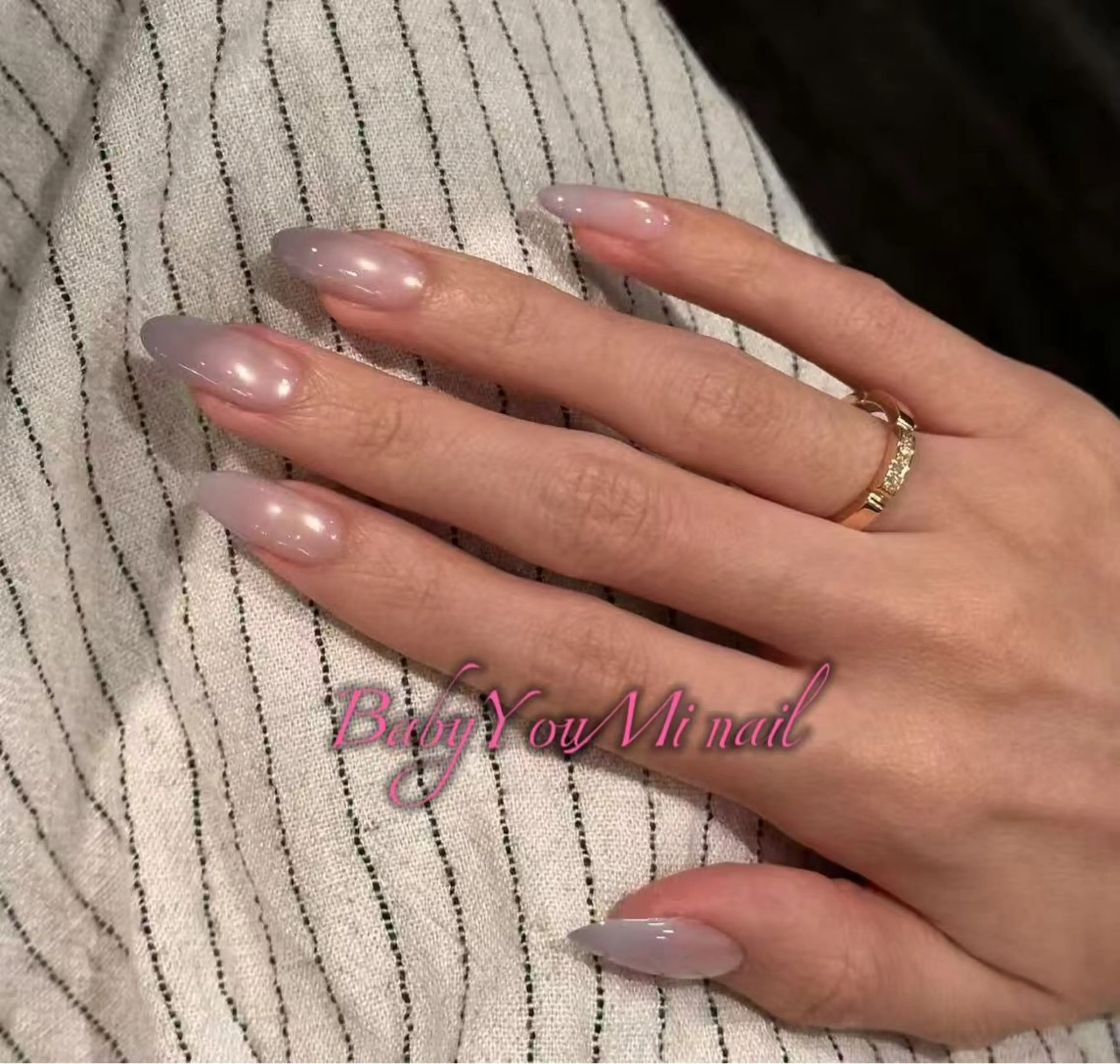 ネイル オーロラネイル フラワーネイル フットネイル フレンチネイル ジェルネイル ハンドネイル BabyYouMi ねねのネイルデザイン