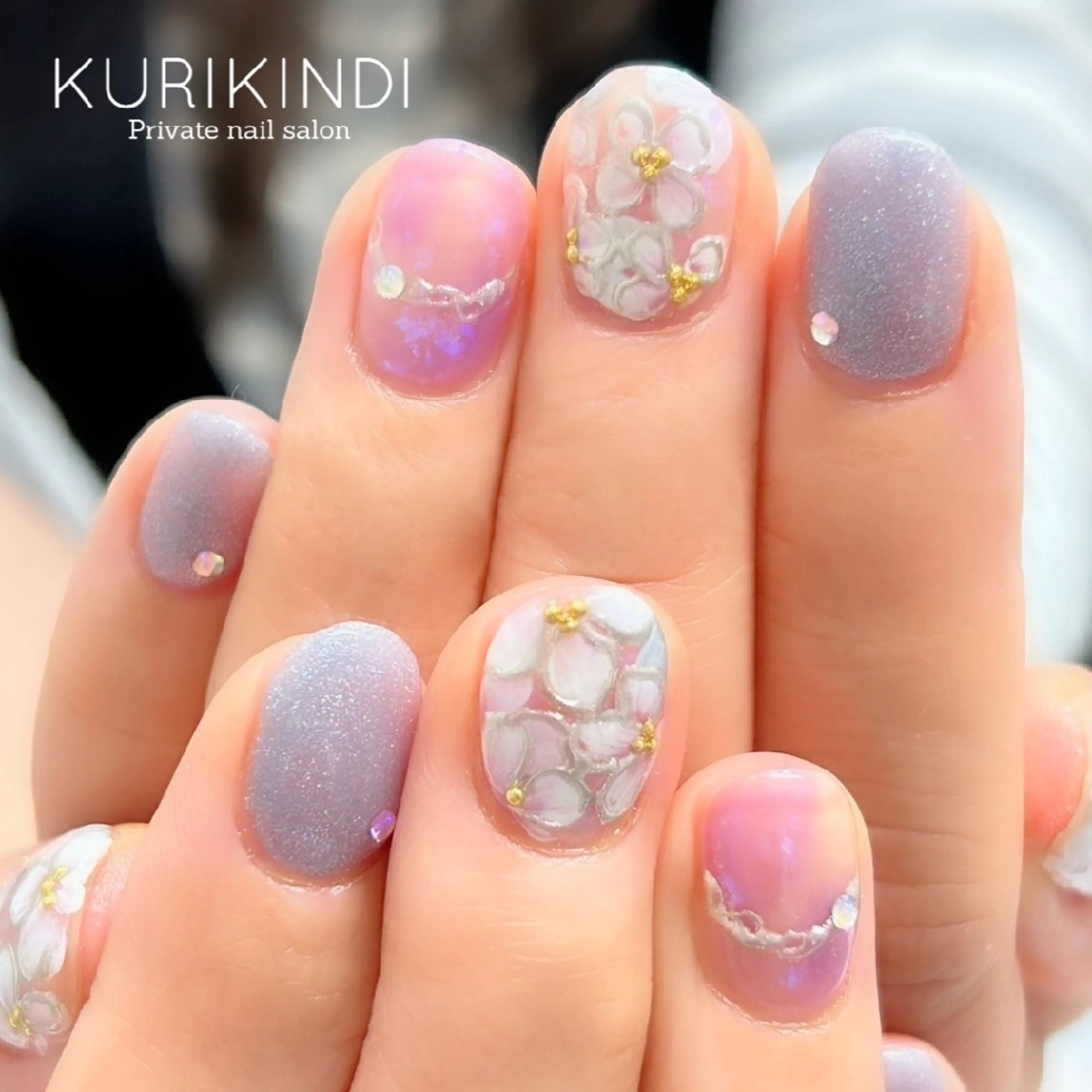 ネイル ジェルネイル ハンドネイル ネイルサロン KURIKINDIのネイルデザイン
