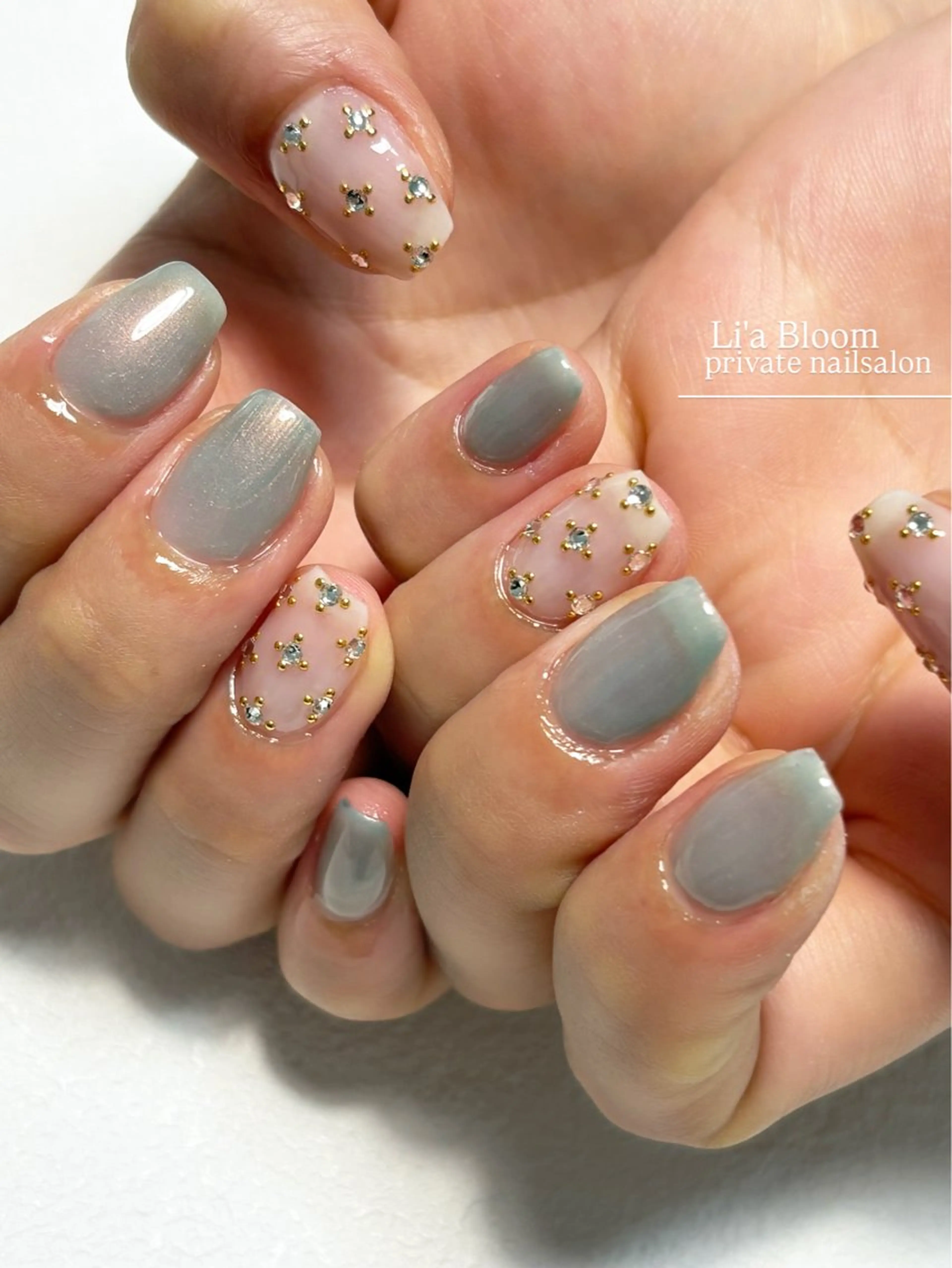 ネイル ハンドネイル Li'a Bloom所属・🦋🤍 madoka🤍のネイルデザイン