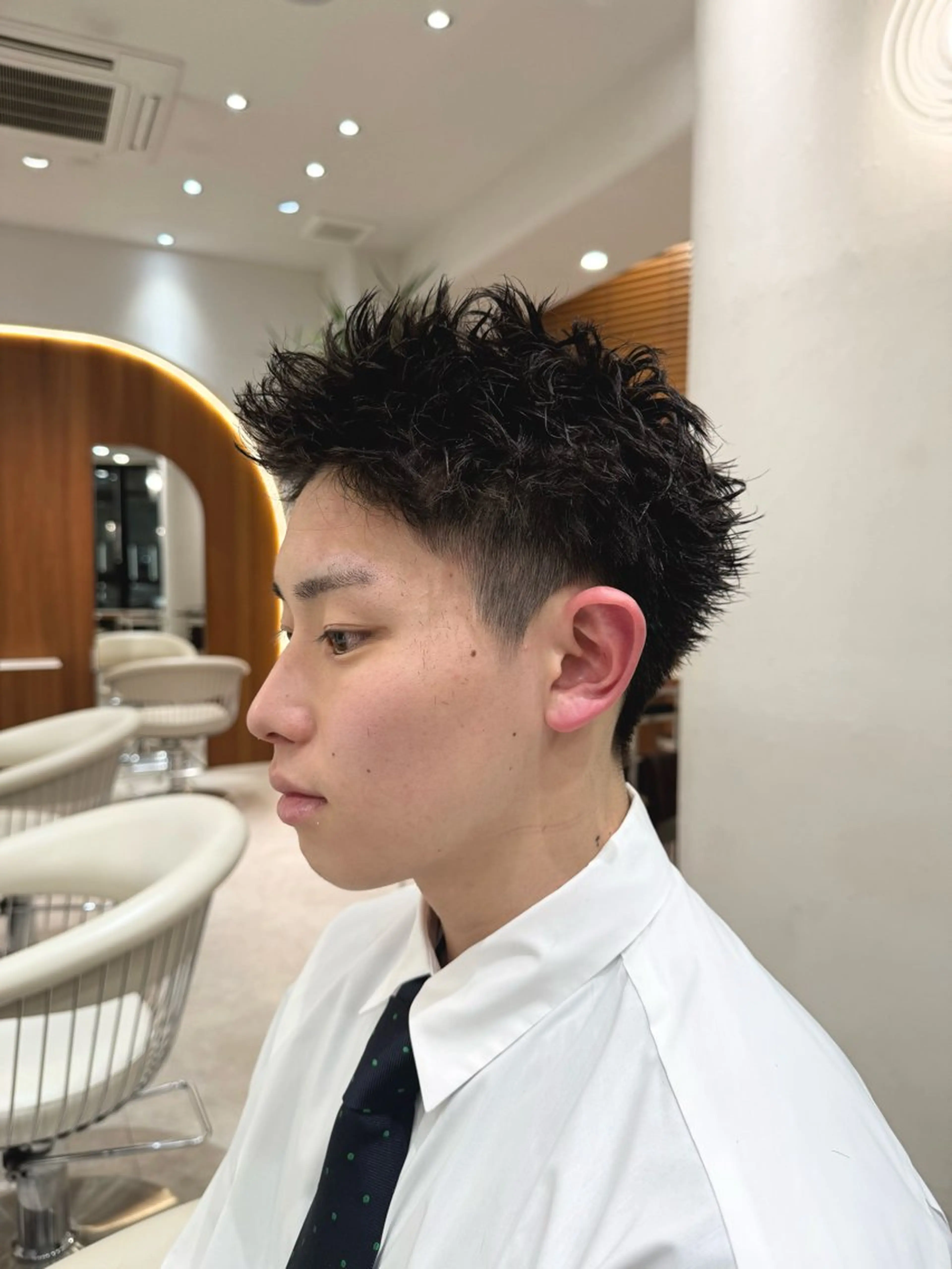 ショート パーマ メンズ カット パーマ heavenly by HAVANA新宿所属・メンズショート/ピン パーマ/新宿/フウガのヘアスタイル