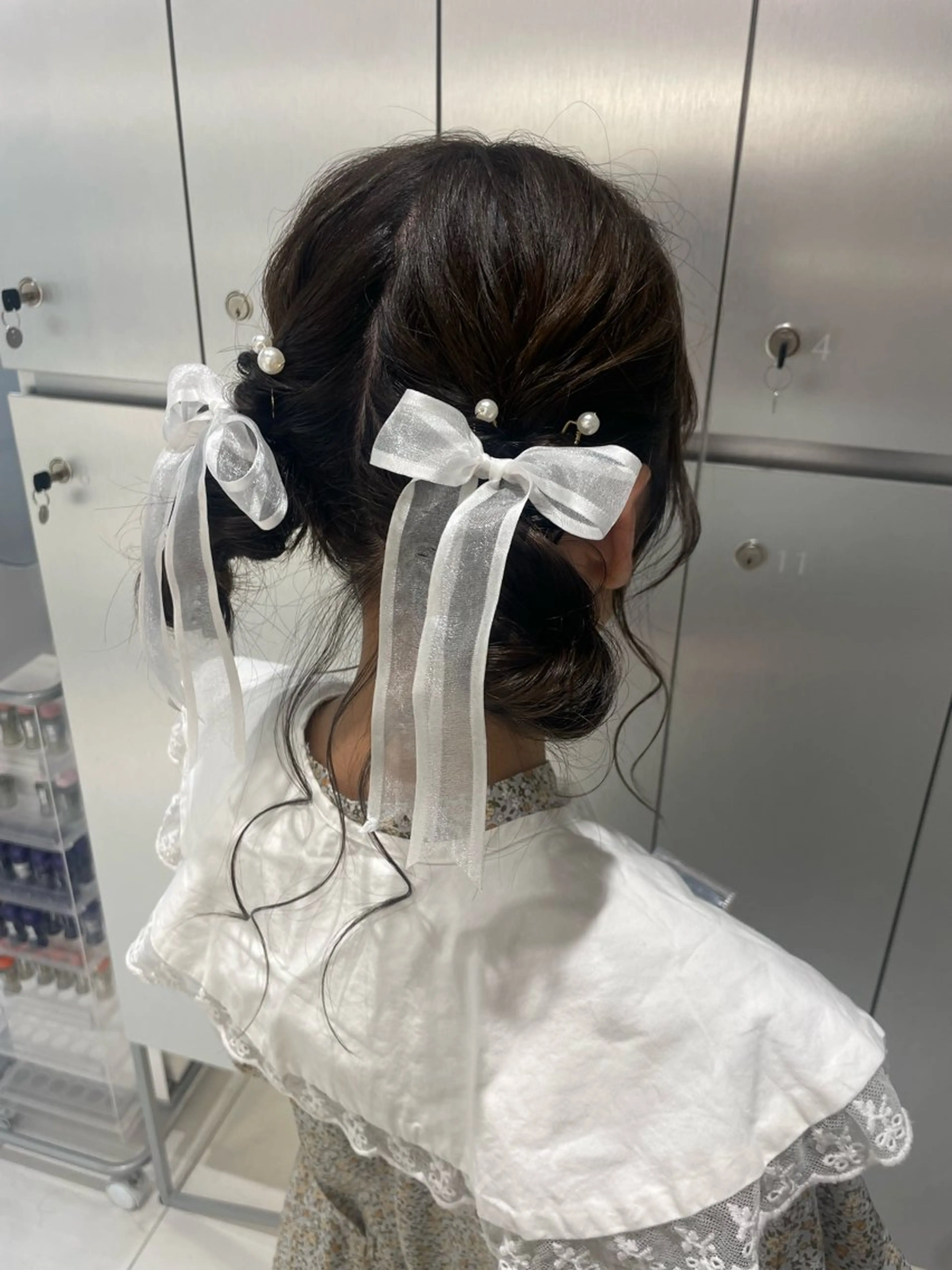 ヘアアレンジ 結婚式・ブライダル ヘアセット ヘアセット🎀耳つぼ 👂💎MONAMIのヘアスタイル