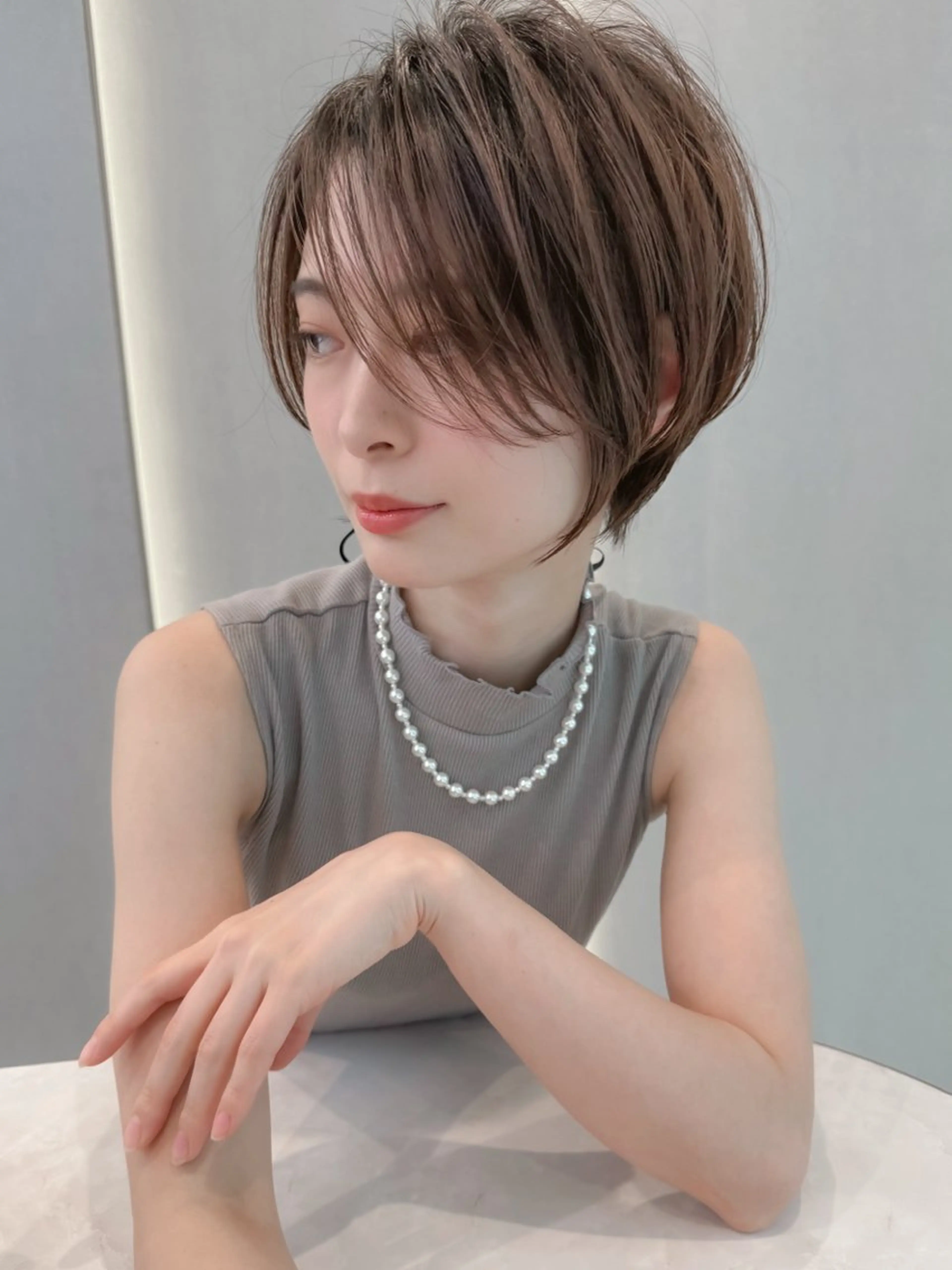 ショート カラー カット ヘアカラー トリートメント ボブ/ショート/ 縮毛矯正⚜️工藤昴のヘアスタイル