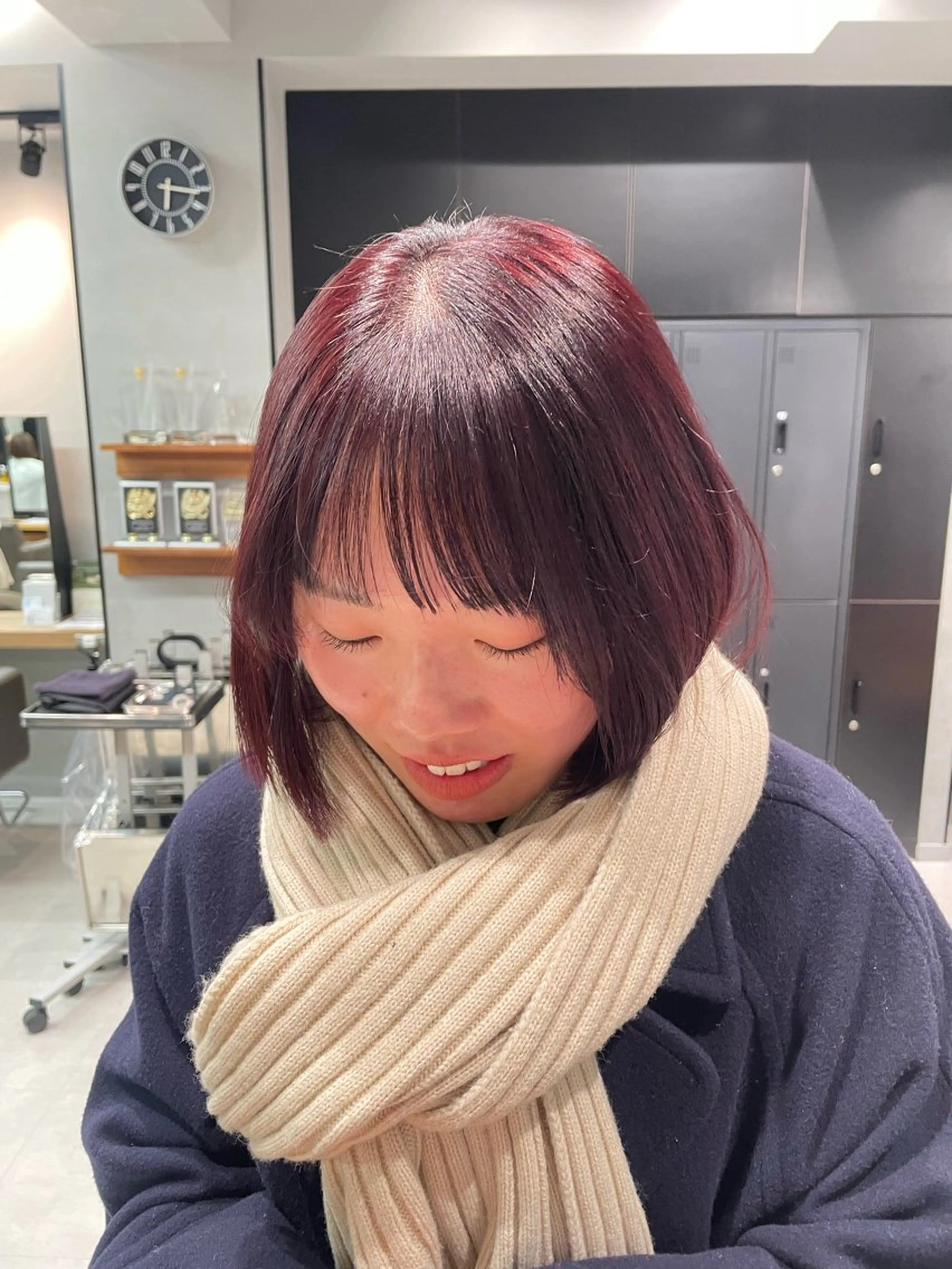 ショート カラー カット ヘアカラー トリートメント ヘッドスパ ヘアセット 暖色レイヤー 🥀REIRIのヘアスタイル
