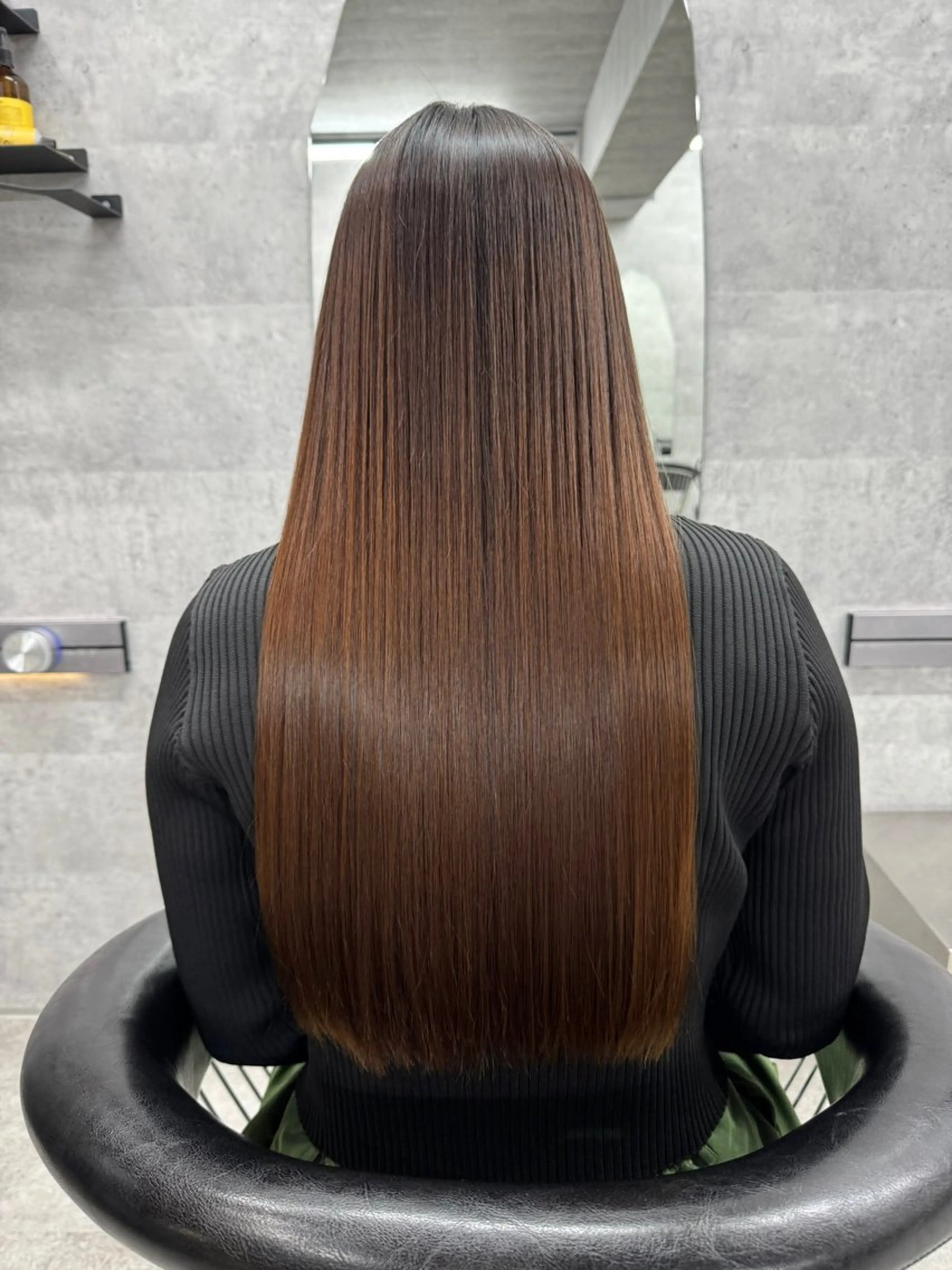 ロング カット 縮毛矯正 あなたのお悩み改善" You"💚❤️💛のヘアスタイル