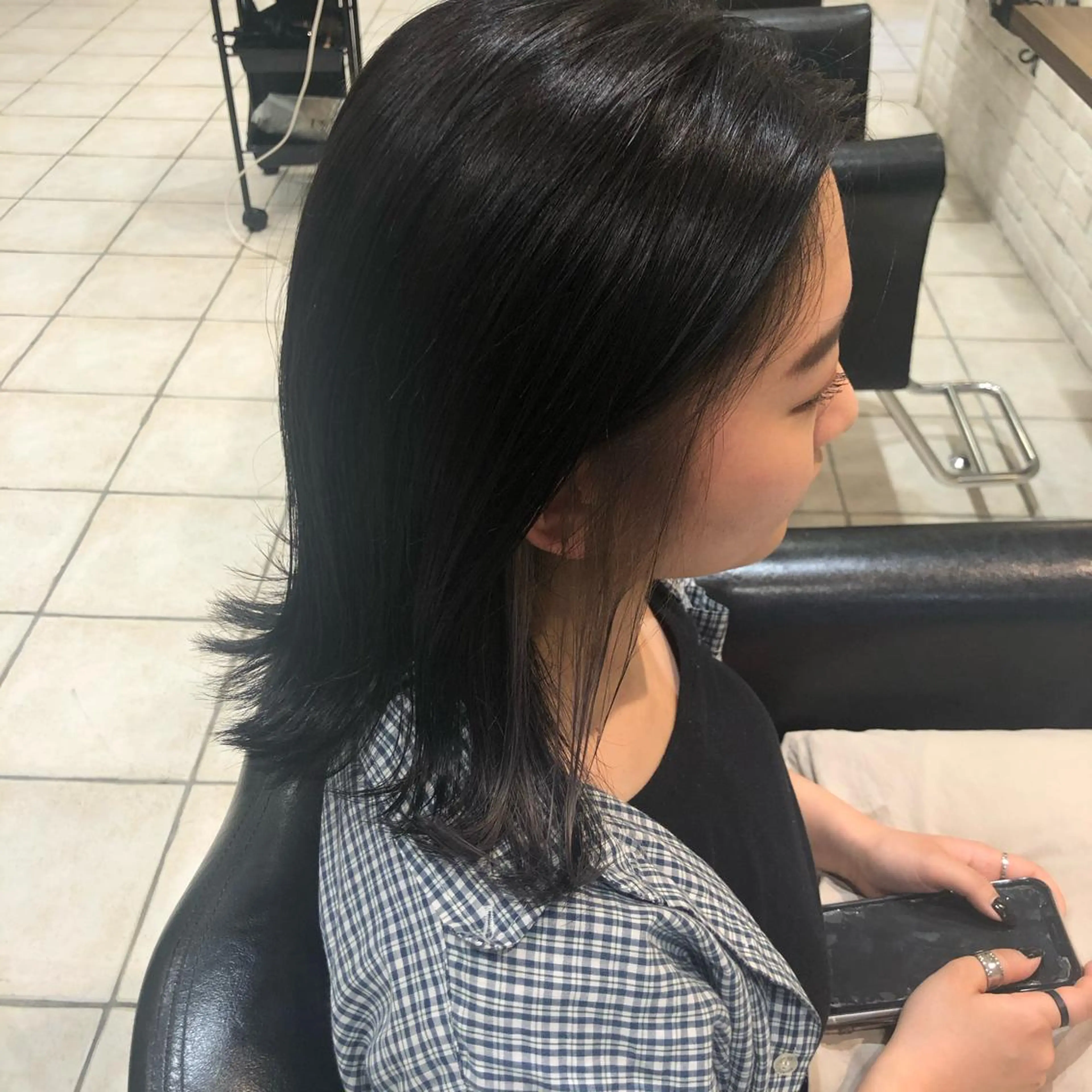 セミロング アッシュ トリートメント 韓国風ヘア♡ runaのヘアスタイル