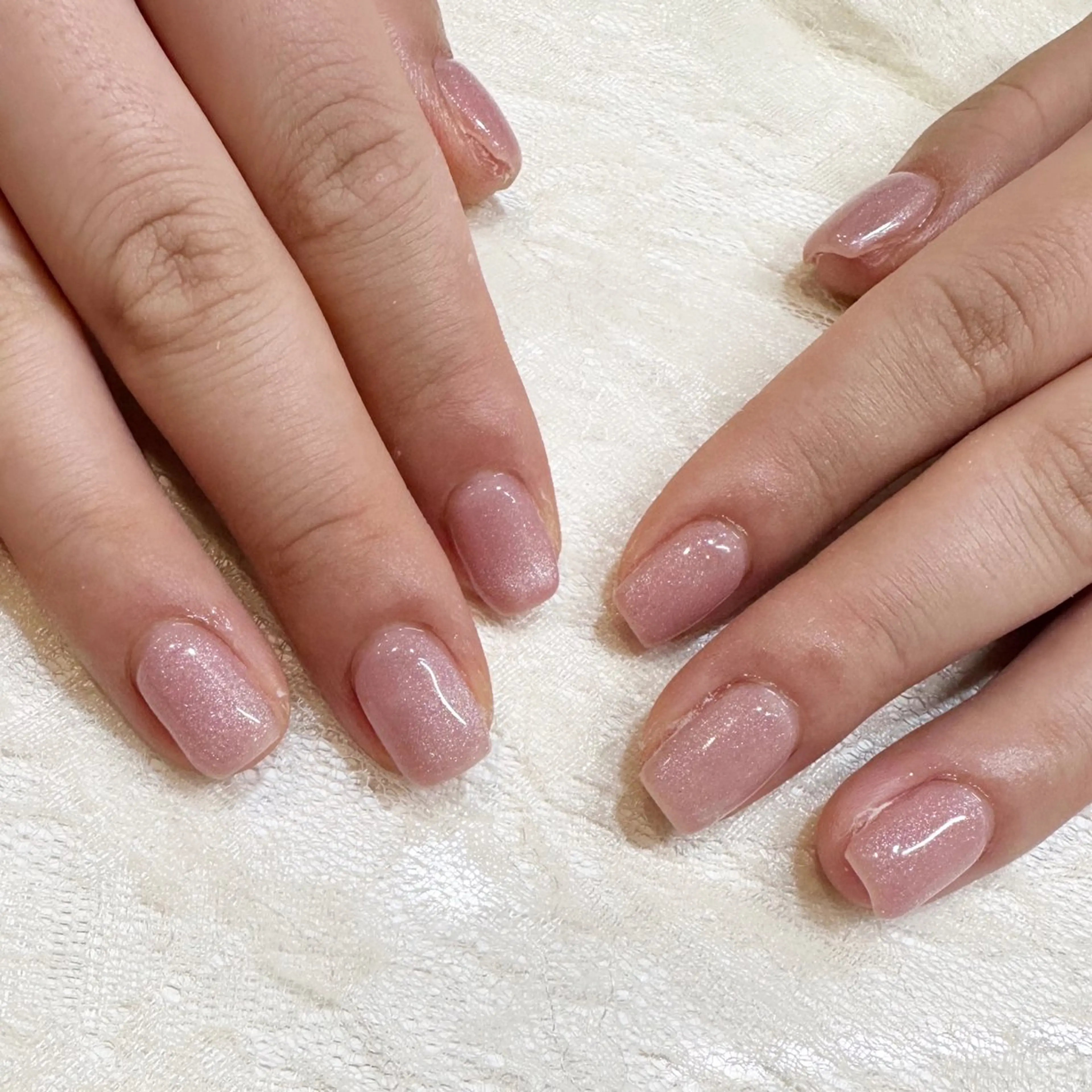 🩵全員🩵✨キラキラマグネットネイル✨の写真