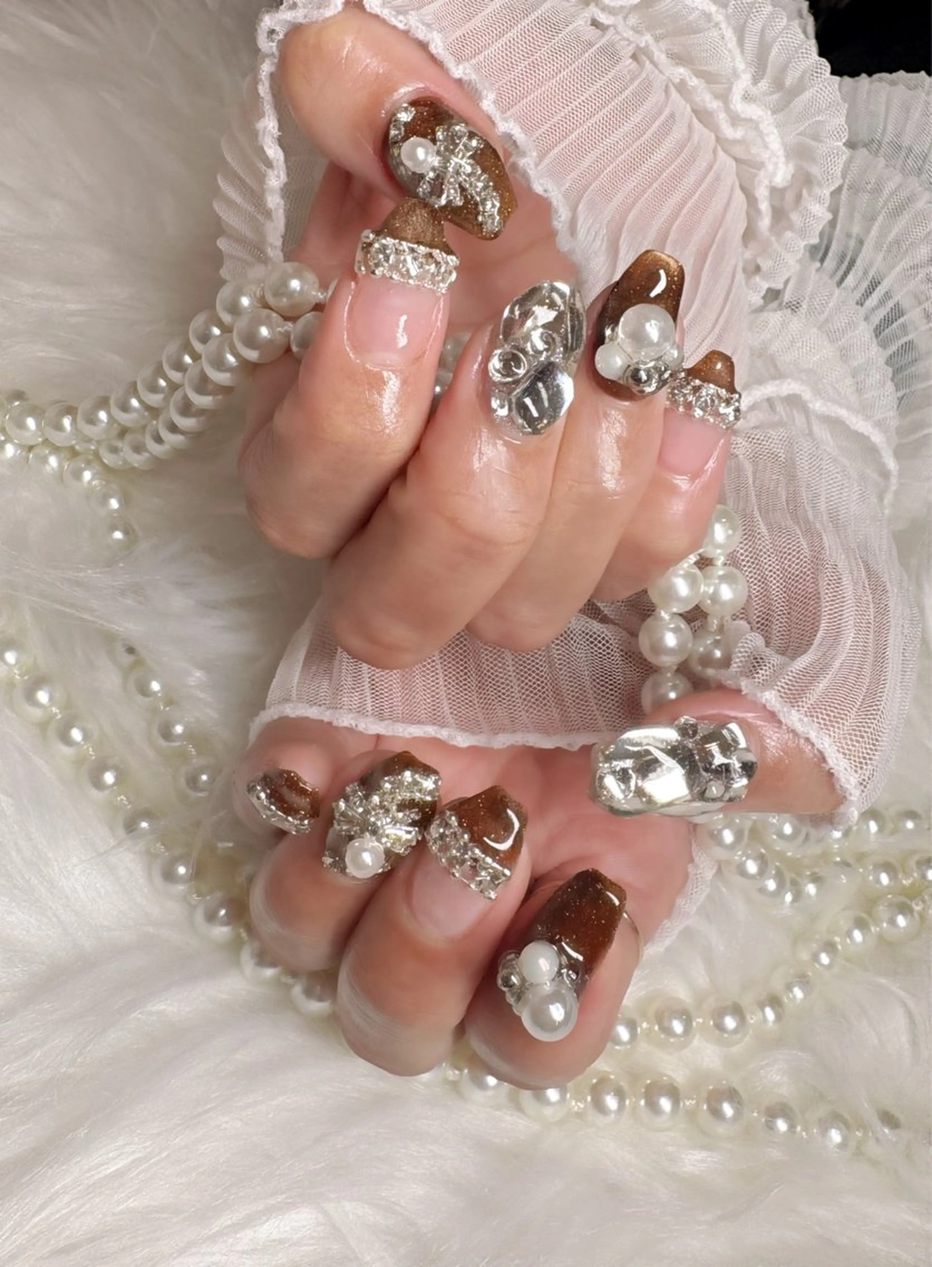 ネイル バレンタイン ハンドネイル Nail Salon macherieのネイルデザイン