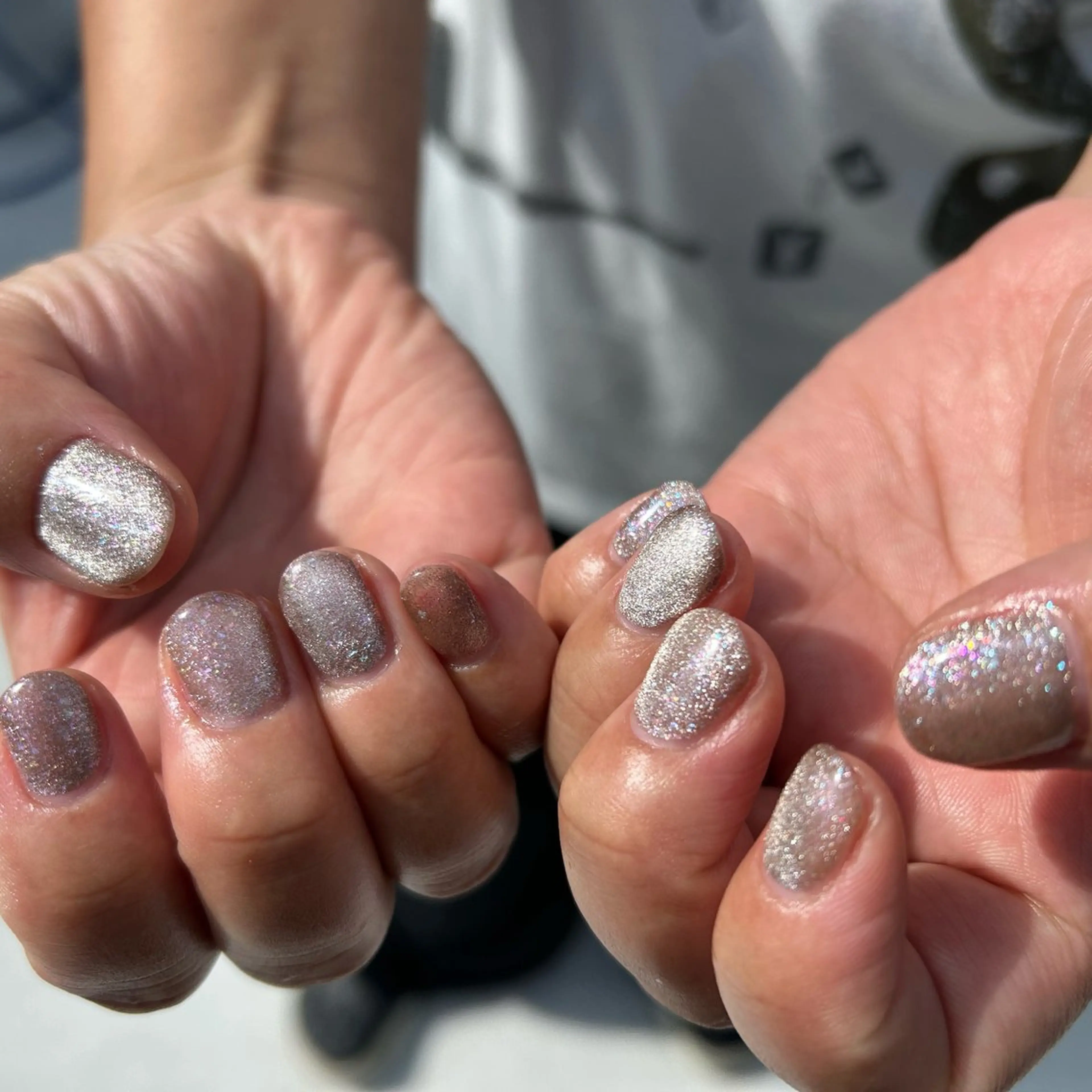 ネイル マグネットネイル マグネットワンカラー ワンカラーネイル mellow :所属・mellow:ｸﾙﾐ ﹡˖˟༝🎀˖˟ ༝のネイルデザイン