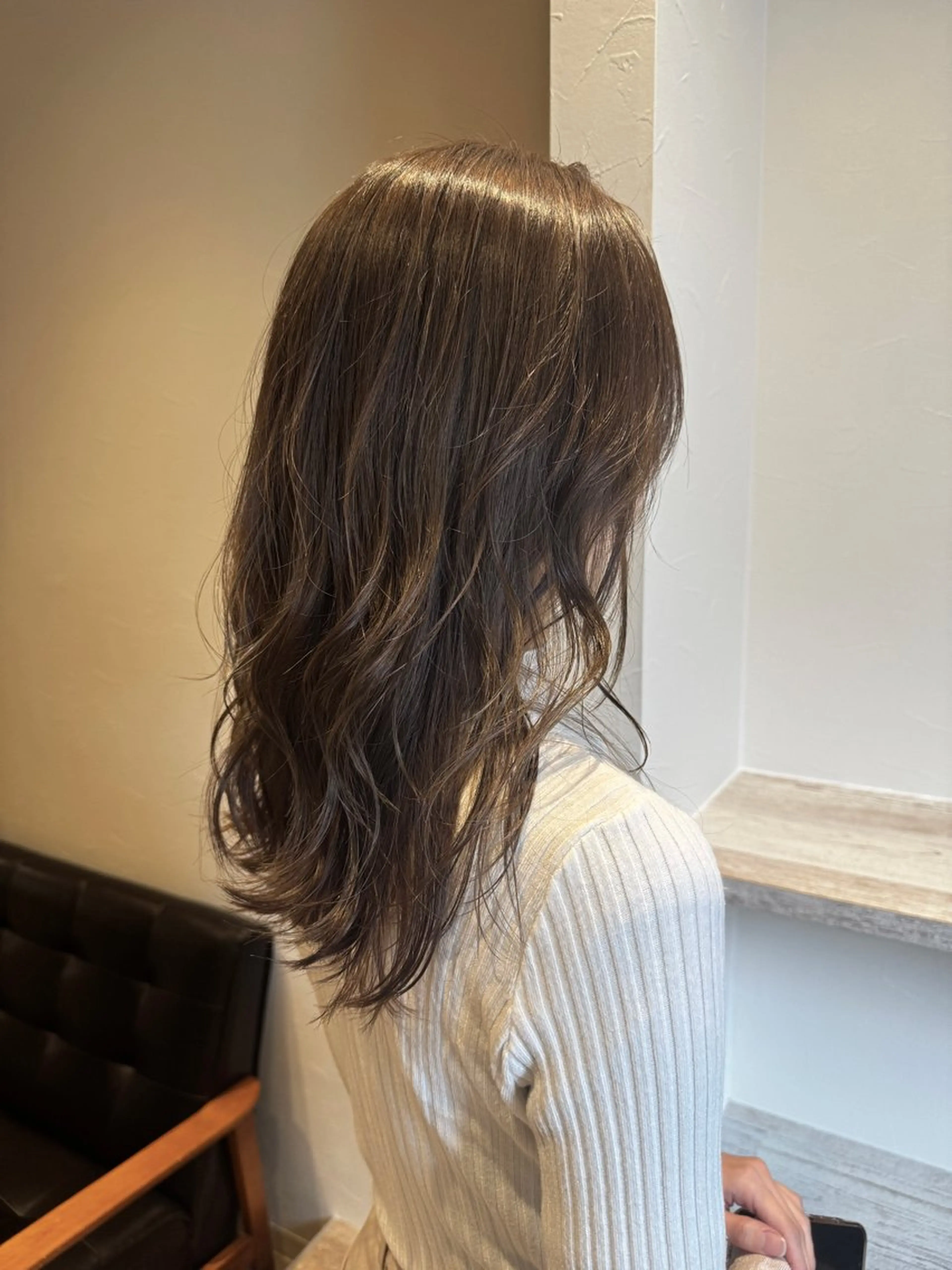 セミロング カラー カット ヘアカラー トリートメント 矢場町/ダブルカラー /レイヤー/アリサのヘアスタイル