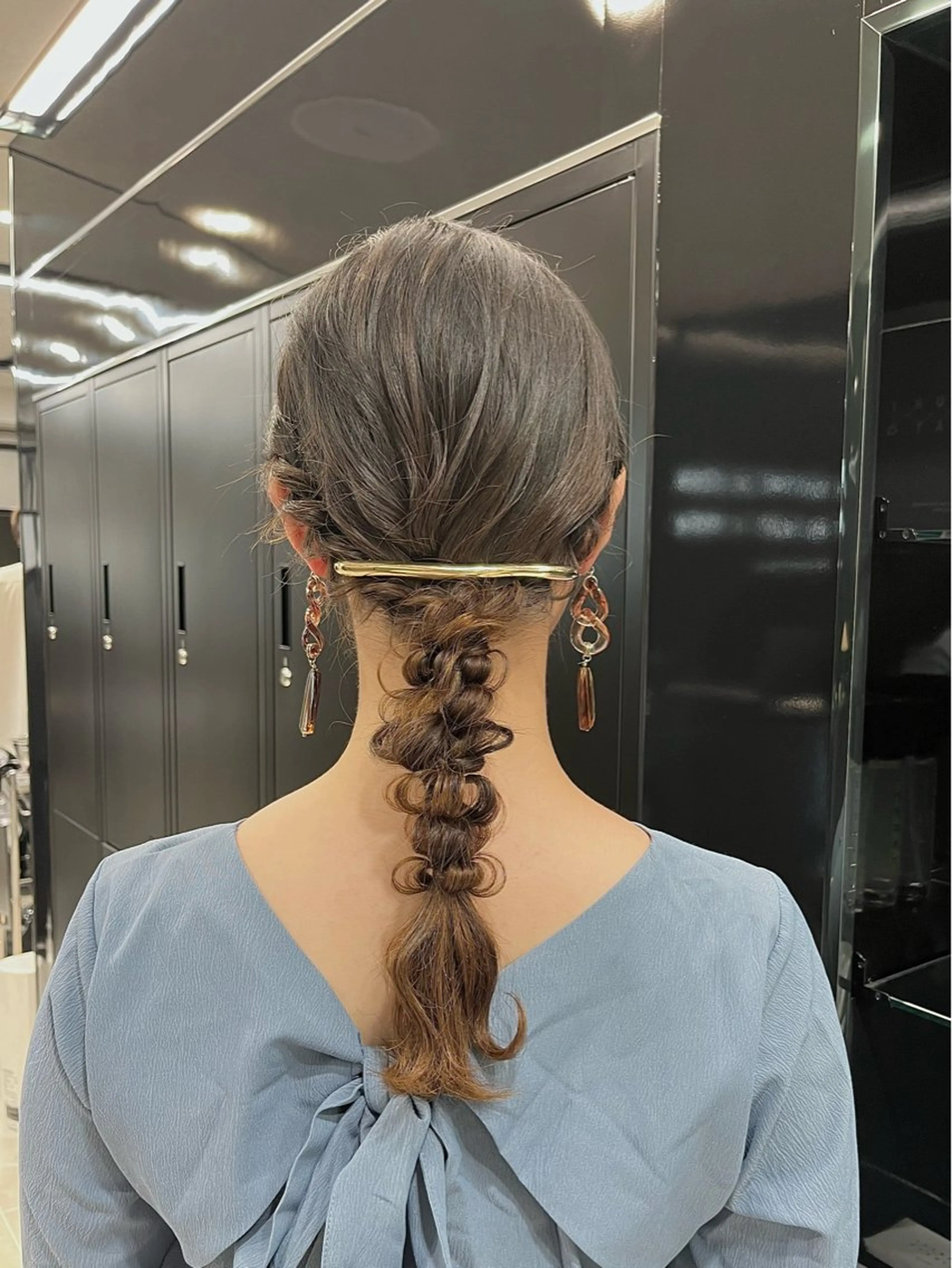 ロング ヘアアレンジ ウスイマイコ カット/ケアカラーのヘアスタイル