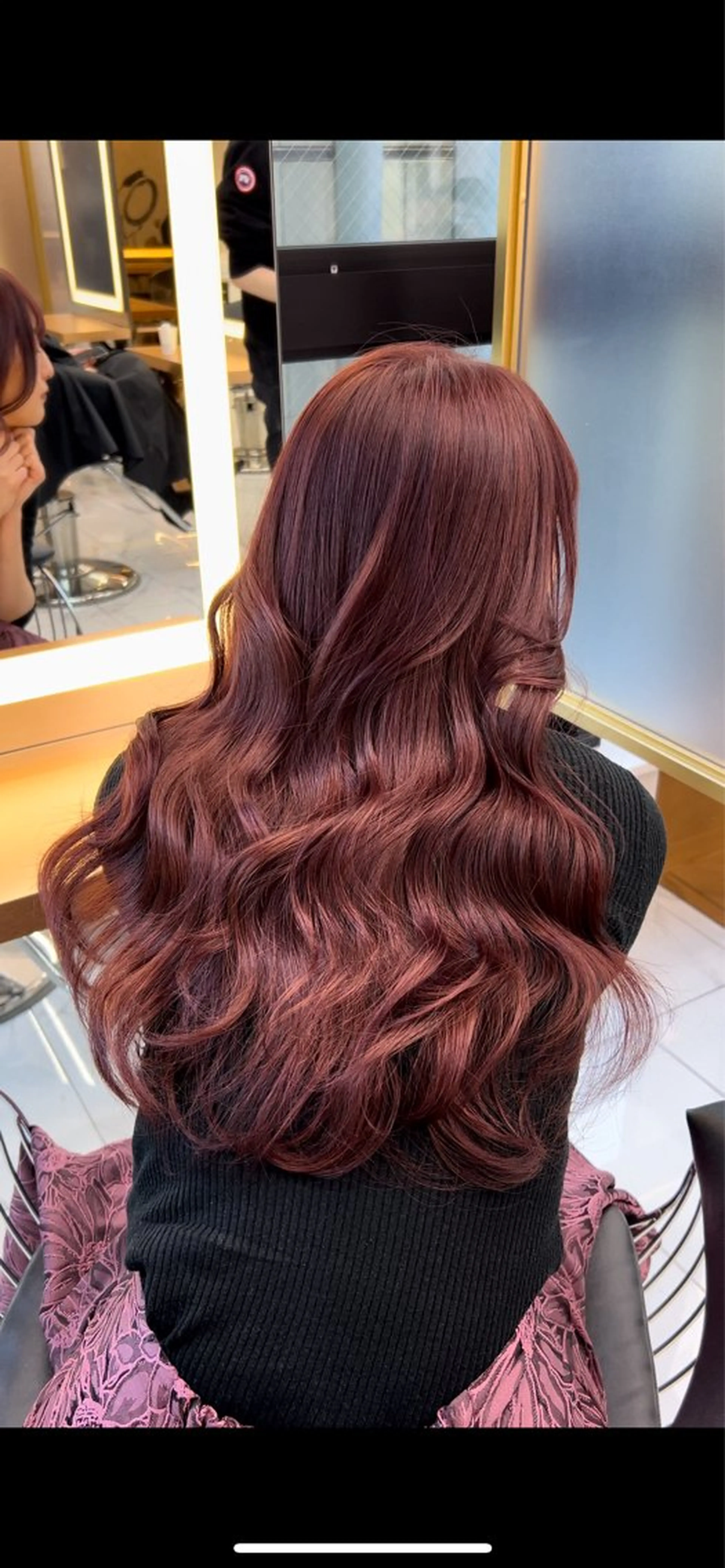 ロング カラー Miyu's所属・𝑨𝑲𝑶 🍒/ ピンクカラーのヘアスタイル