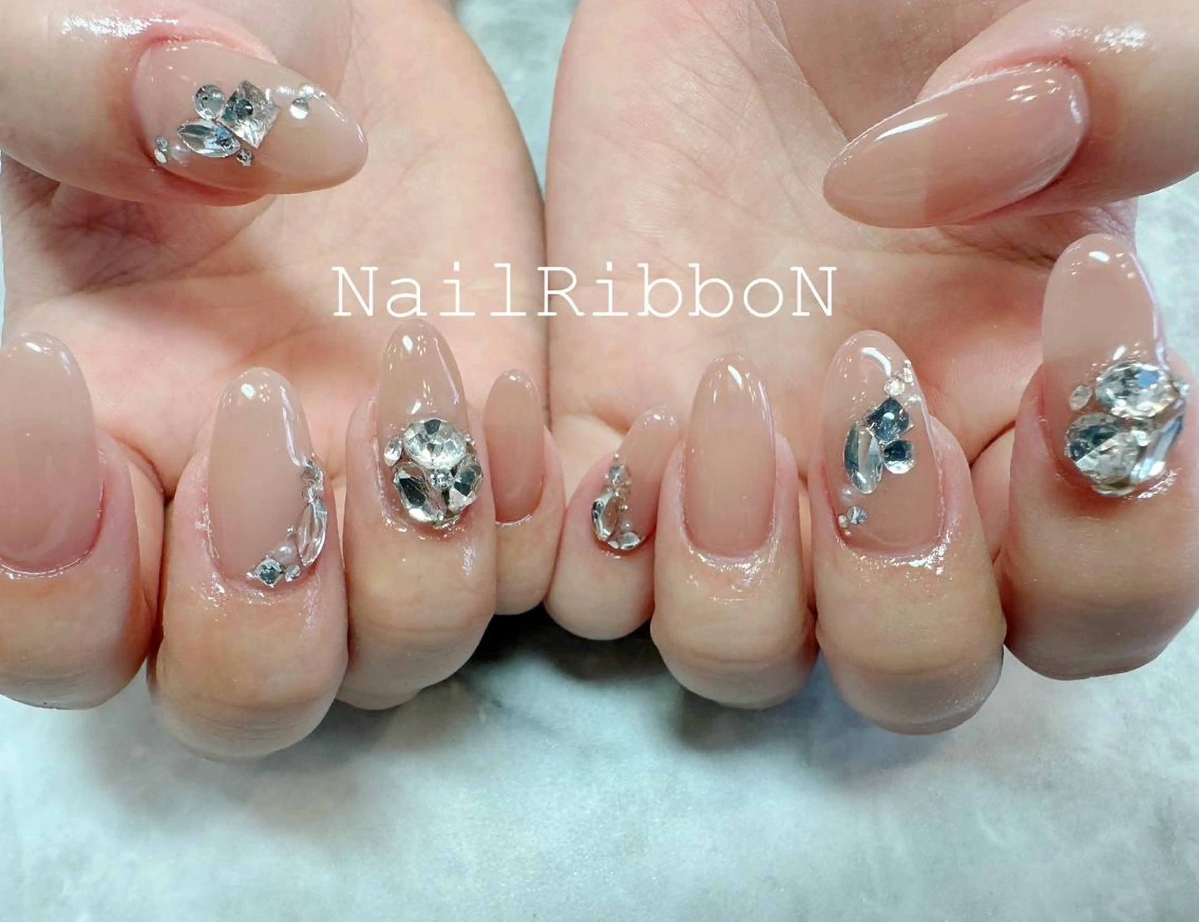 ネイル ネイルリボン 笠井のネイルデザイン