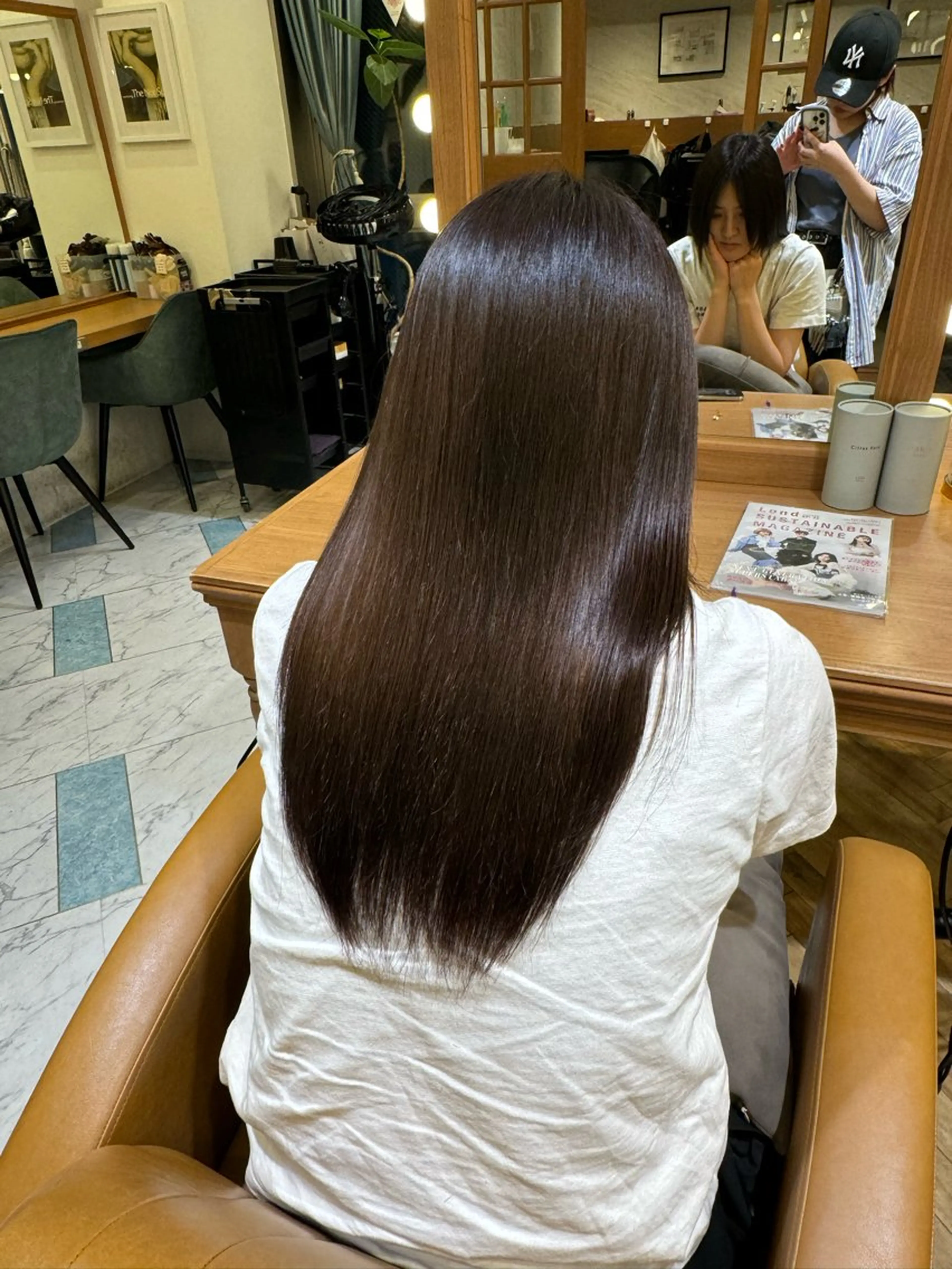 セミロング カット 縮毛矯正 トリートメント Lond partir 【ロンド パルティール】所属・🫧ショート/ボブ/ パーマ/ゆーな🫧‪のヘアスタイル