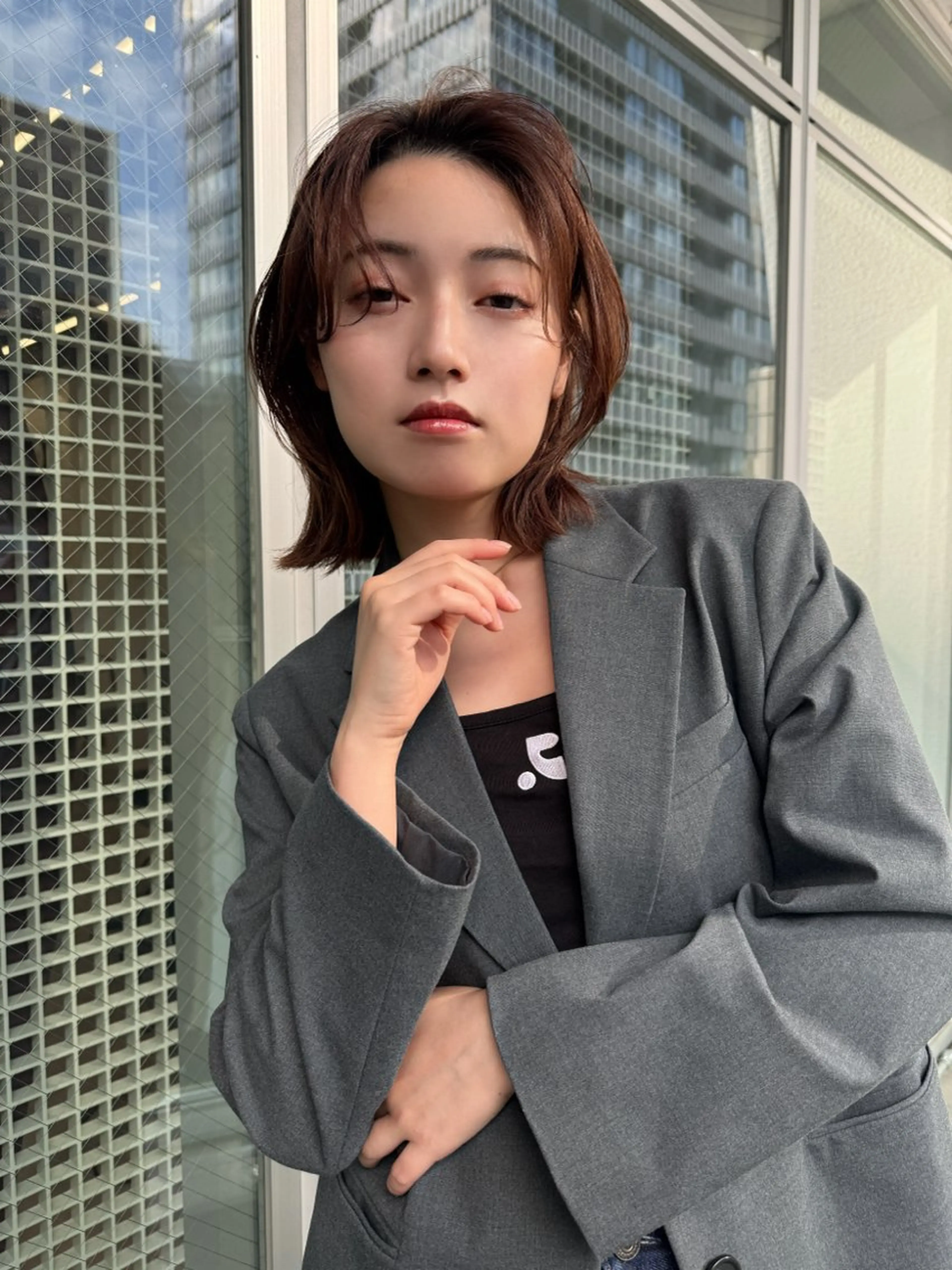 ミディアム カラー パーマ ヘアアレンジ カット ヘアカラー 可愛いを作る神 ナオヒロのヘアスタイル