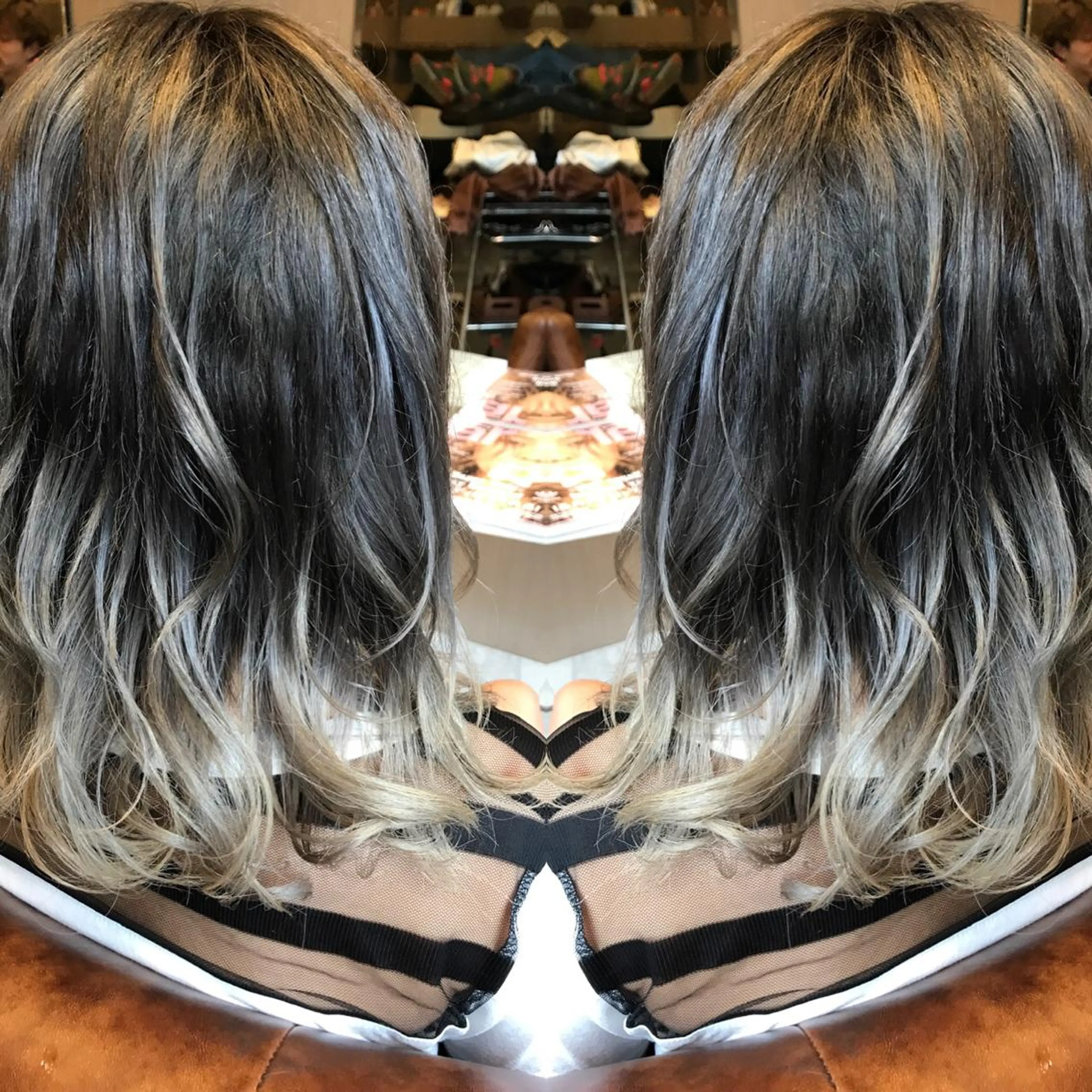 ミディアム カラー パーマ ヘアアレンジ 外国人風カラー 🫧代表/新宿駅近/ 限定価格🫧田辺貴裕のヘアスタイル