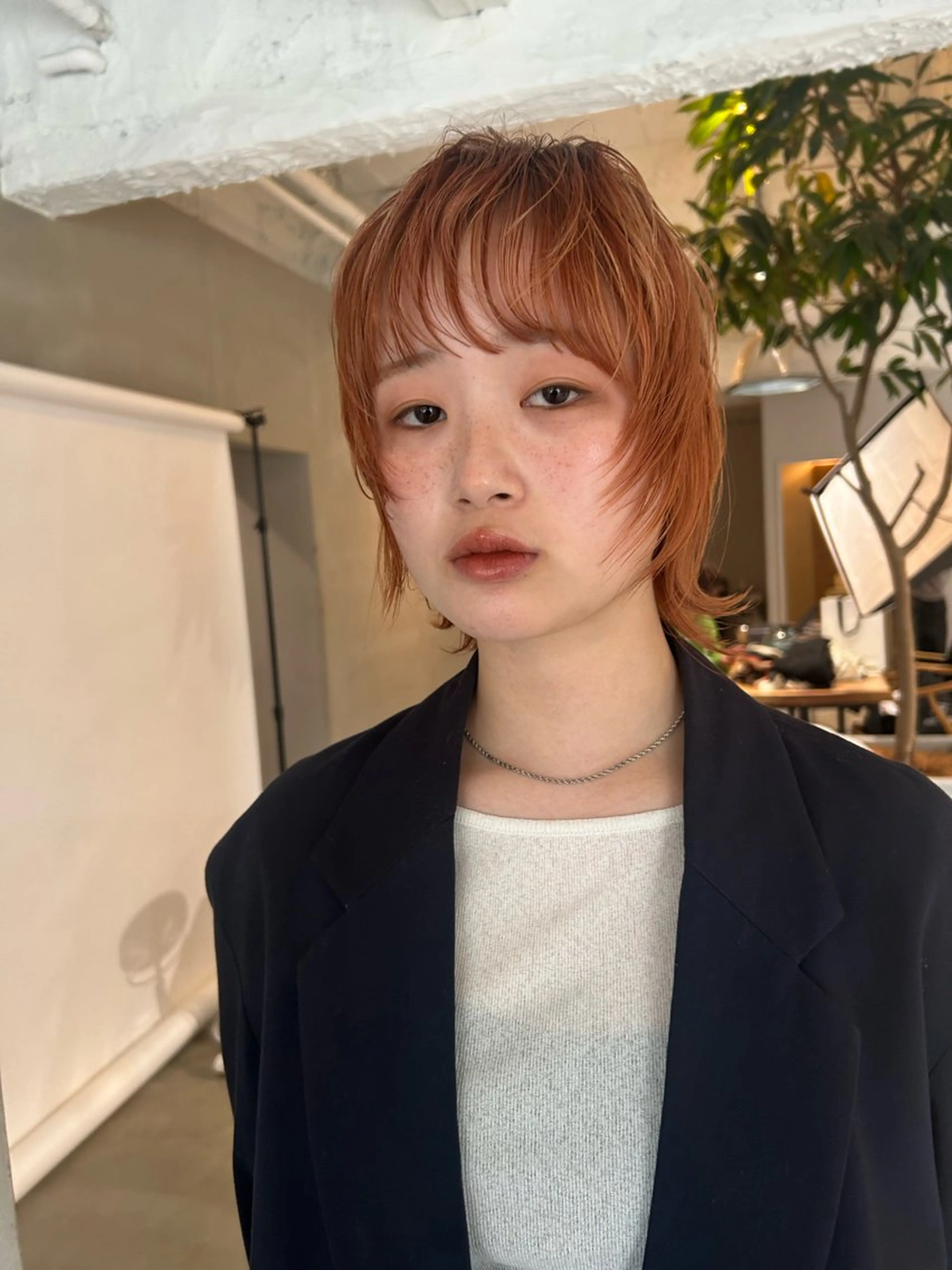 ショート ボブ ウルフカット 藤原 直希のヘアスタイル