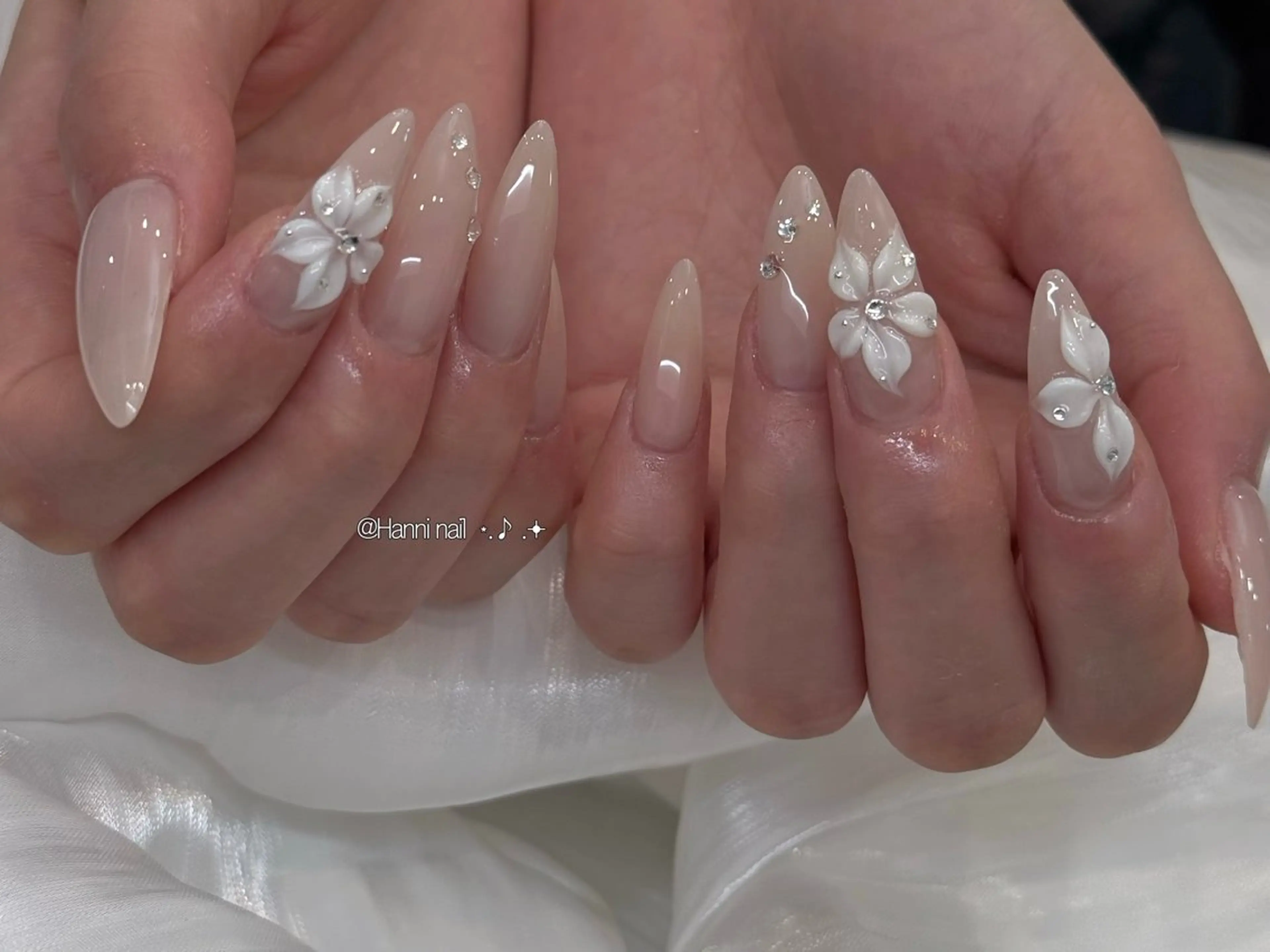 ネイル アートネイル オーロラネイル チークネイル フレンチネイル ジェルネイル ハンドネイル Hanni Nail Salon所属・Hanni ハンのネイルデザイン