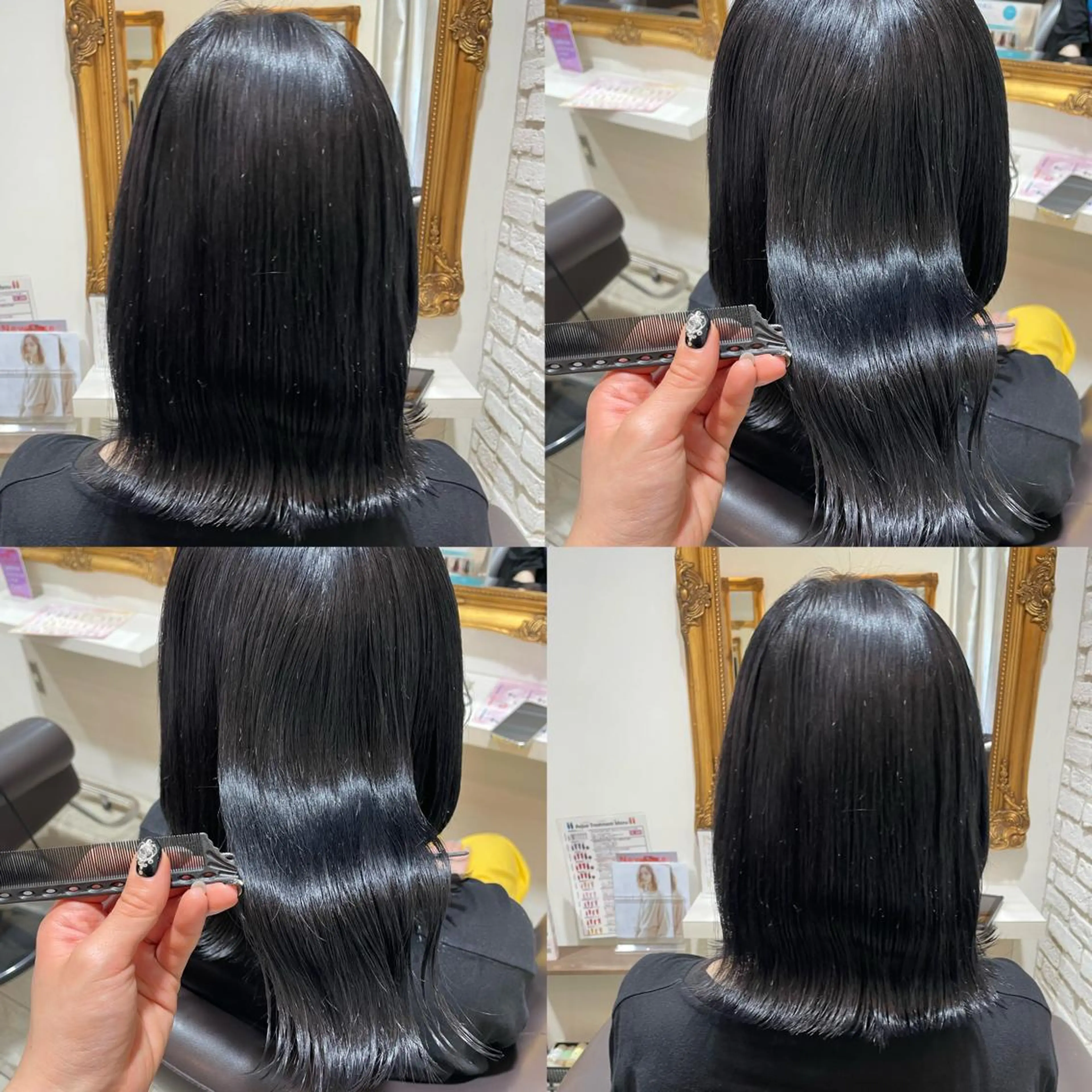 ミディアム ヘアカラー トリートメント 髪質改善×透明感× 艶髪🥀HIYORIのヘアスタイル