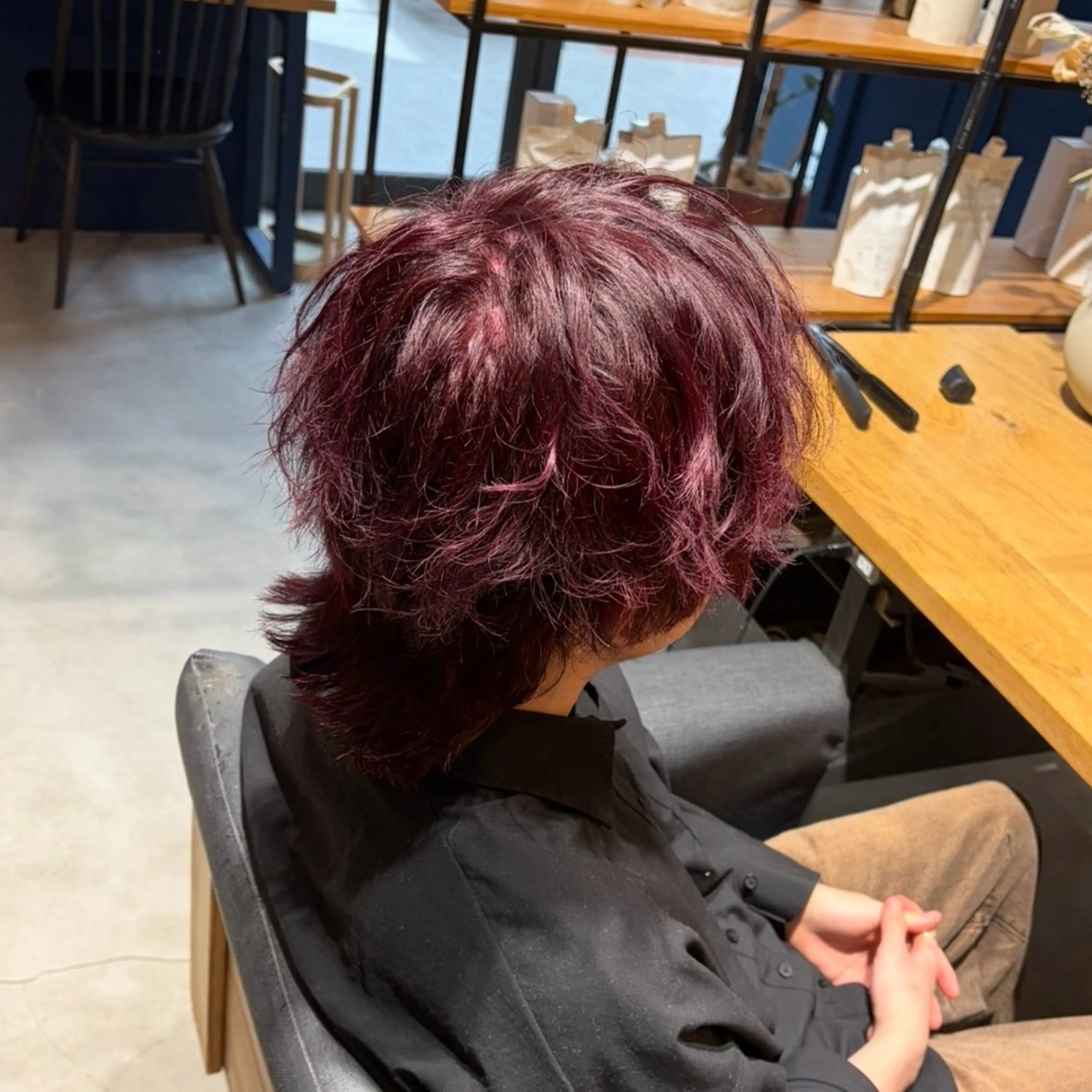 カラー ブリーチ ブリーチなしカラー ヘアカラー 大参 花のヘアスタイル