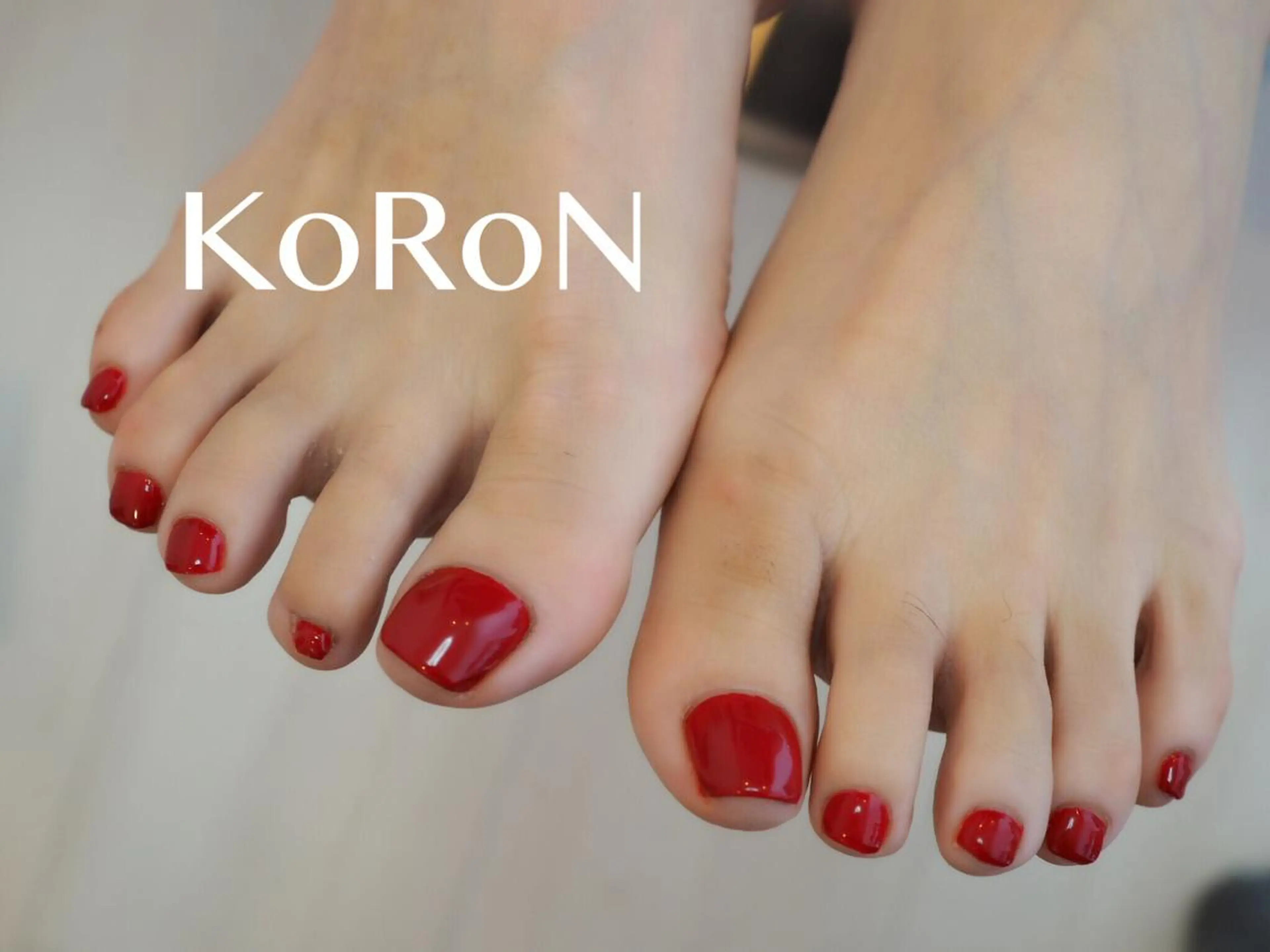 フット＊ネイル ワンカラー（オフ無し）の写真