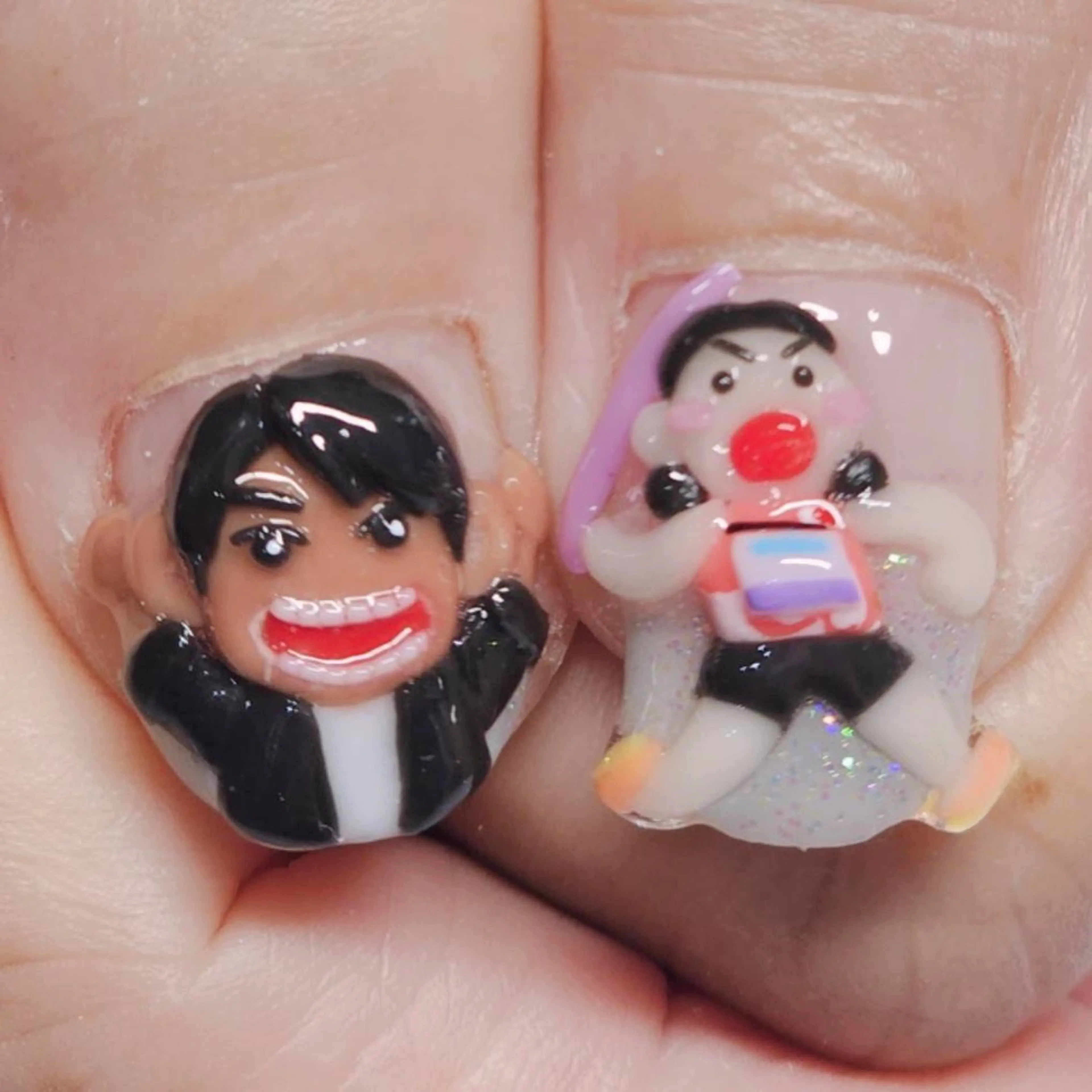 ネイル アートネイル クリアネイル グラデーション ラメ(グリッター) ハンドネイル よしだ ひろきのネイルデザイン