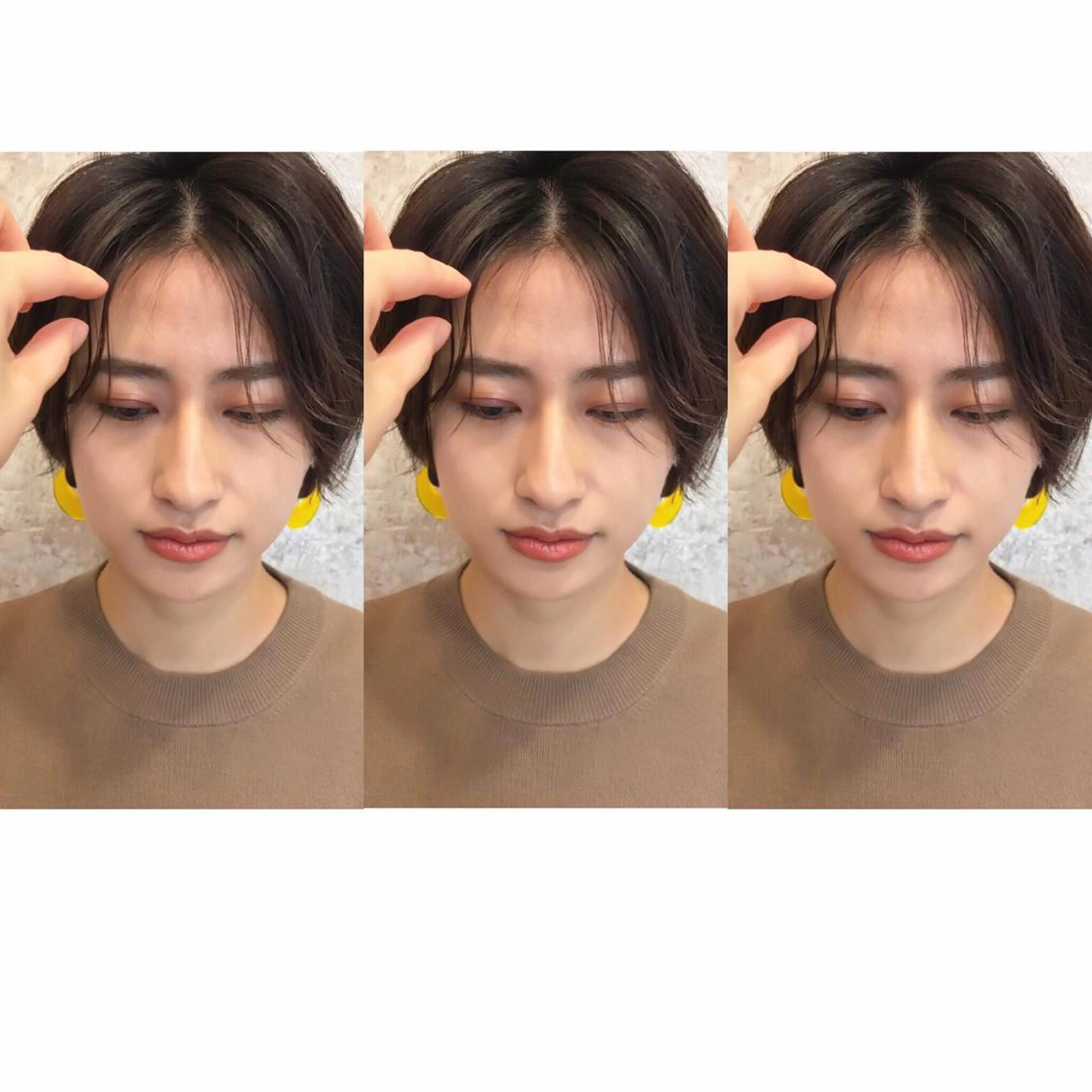 ショート カラー HARUNA🤍 大人ショートヘアのヘアスタイル