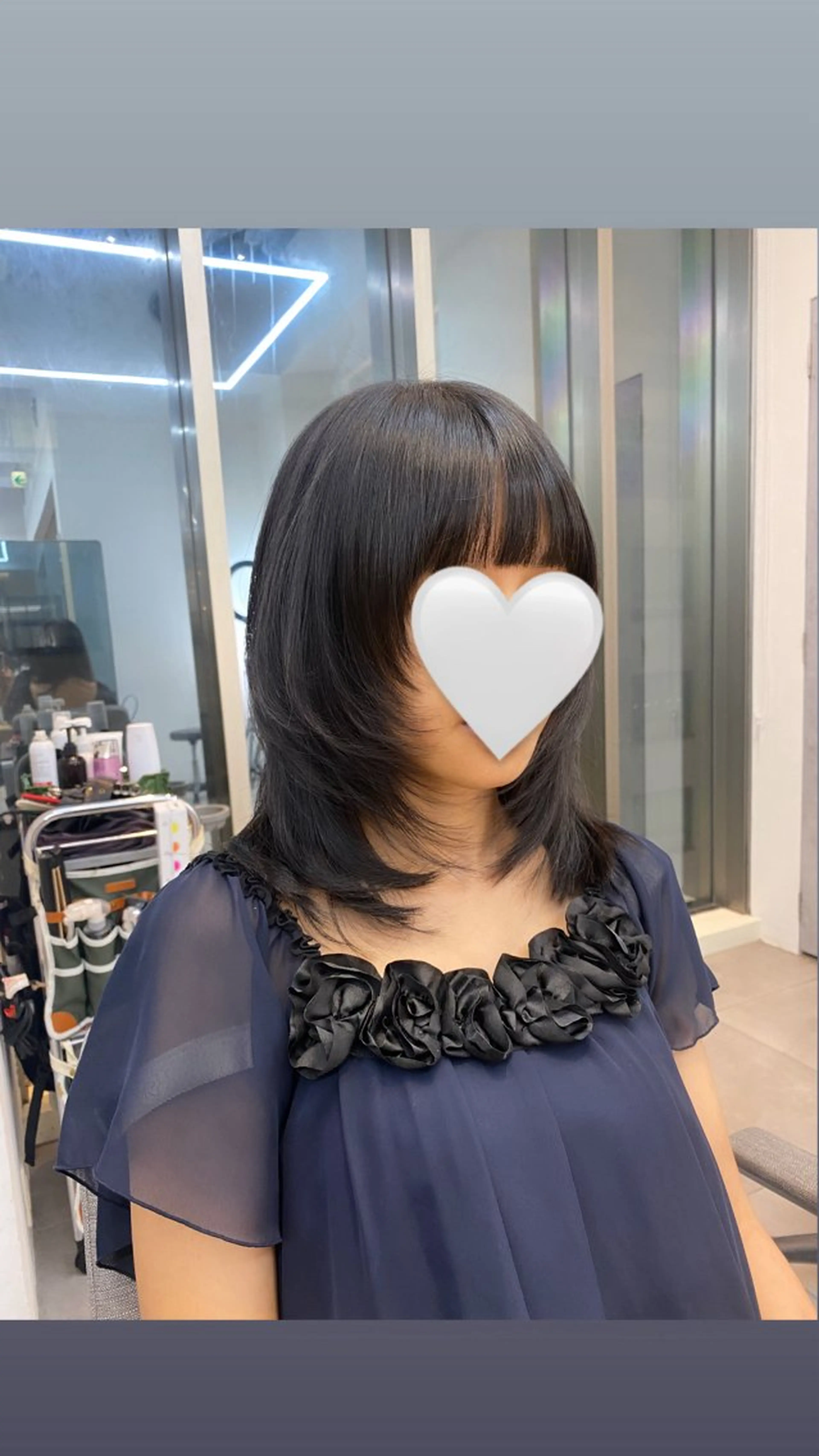 セミロング カット nok所属・レイヤー/ベージュ/ どますず🌺のヘアスタイル