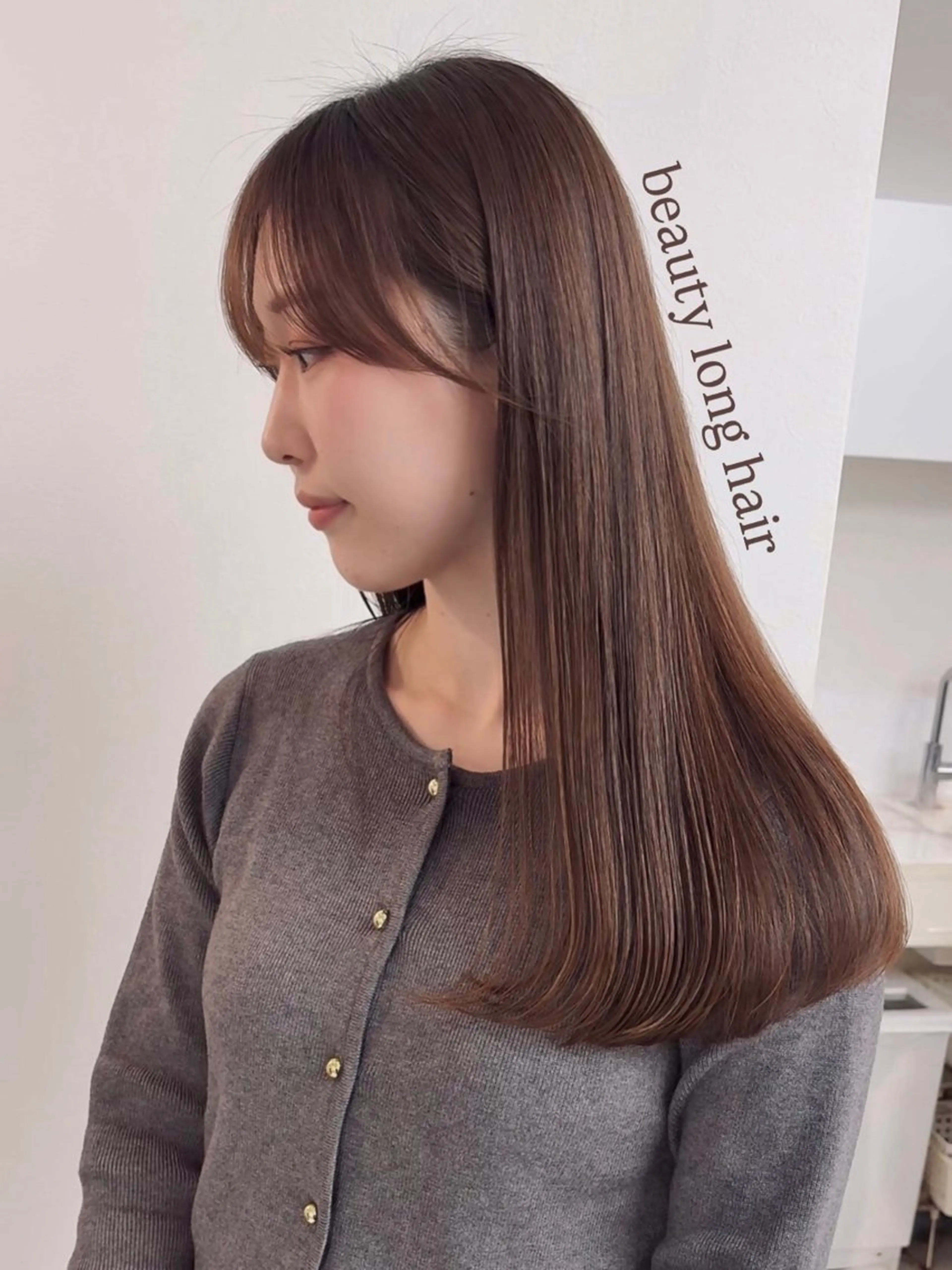 ロング パーマ カット 縮毛矯正 トリートメント 平田 健一のヘアスタイル