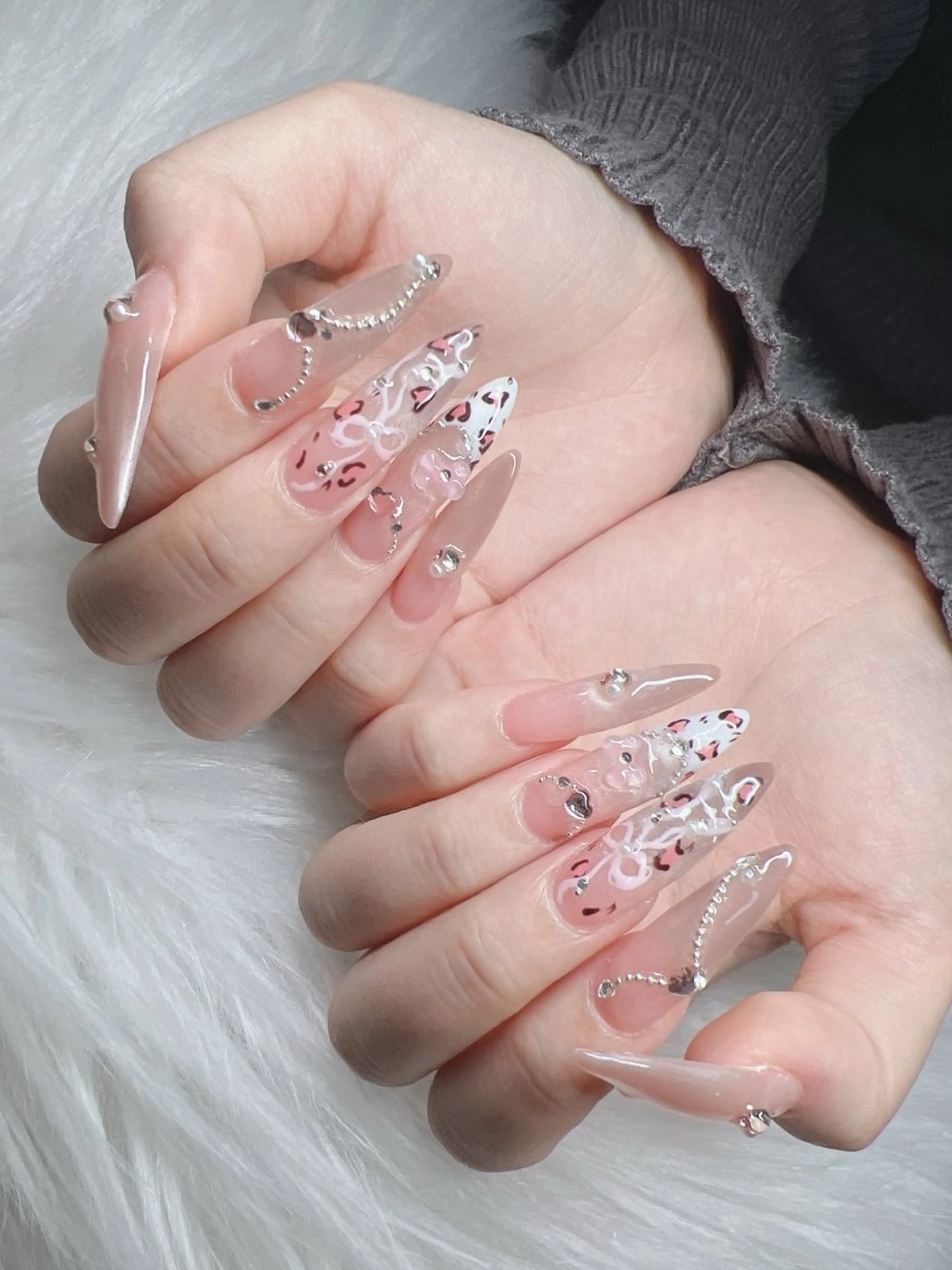 ネイル ハンドネイル Lee Nails チップ長さだし専門店のネイルデザイン