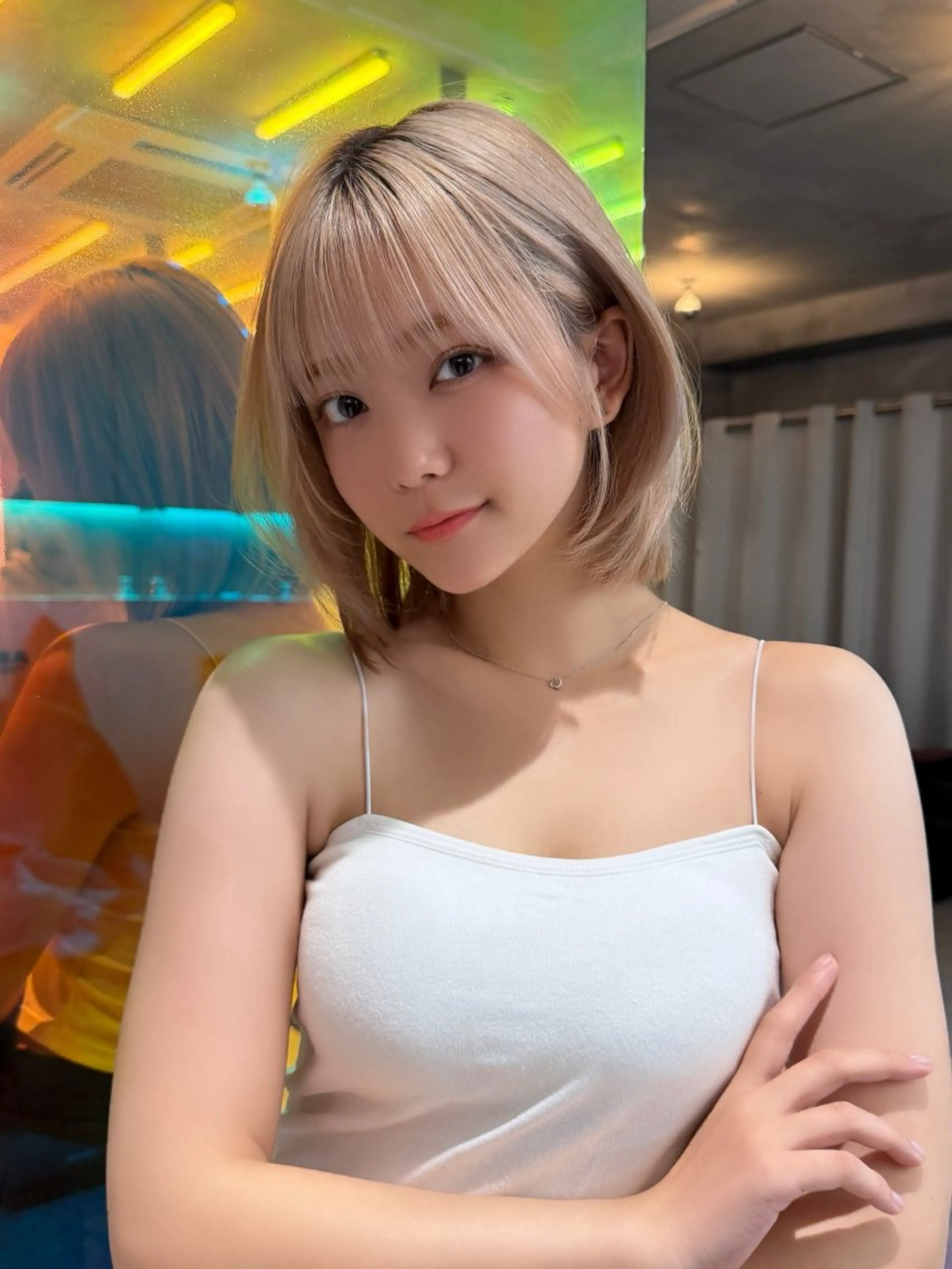 ミディアム カラー 透明感カラー ハイトーンカラー ボブ 小顔カット カット ヘアカラー トリートメント Lond luce心斎橋所属・🍀小川大輔🍀 ボブ/ブリーチ🥇のヘアスタイル