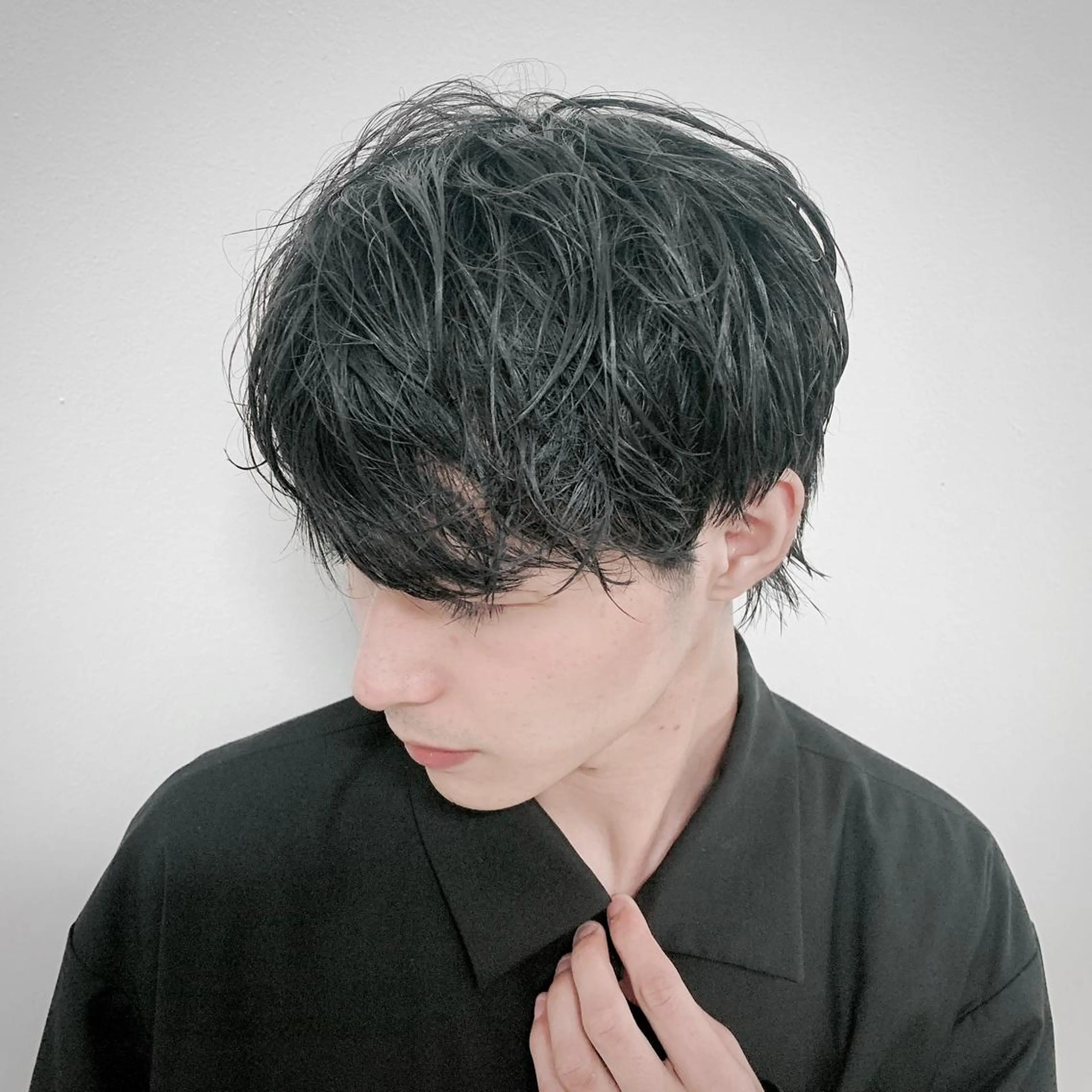 ミディアム メンズ HIROGINZA ヒロ銀座 青山所属・マツオ リュウホウ🐉のヘアスタイル