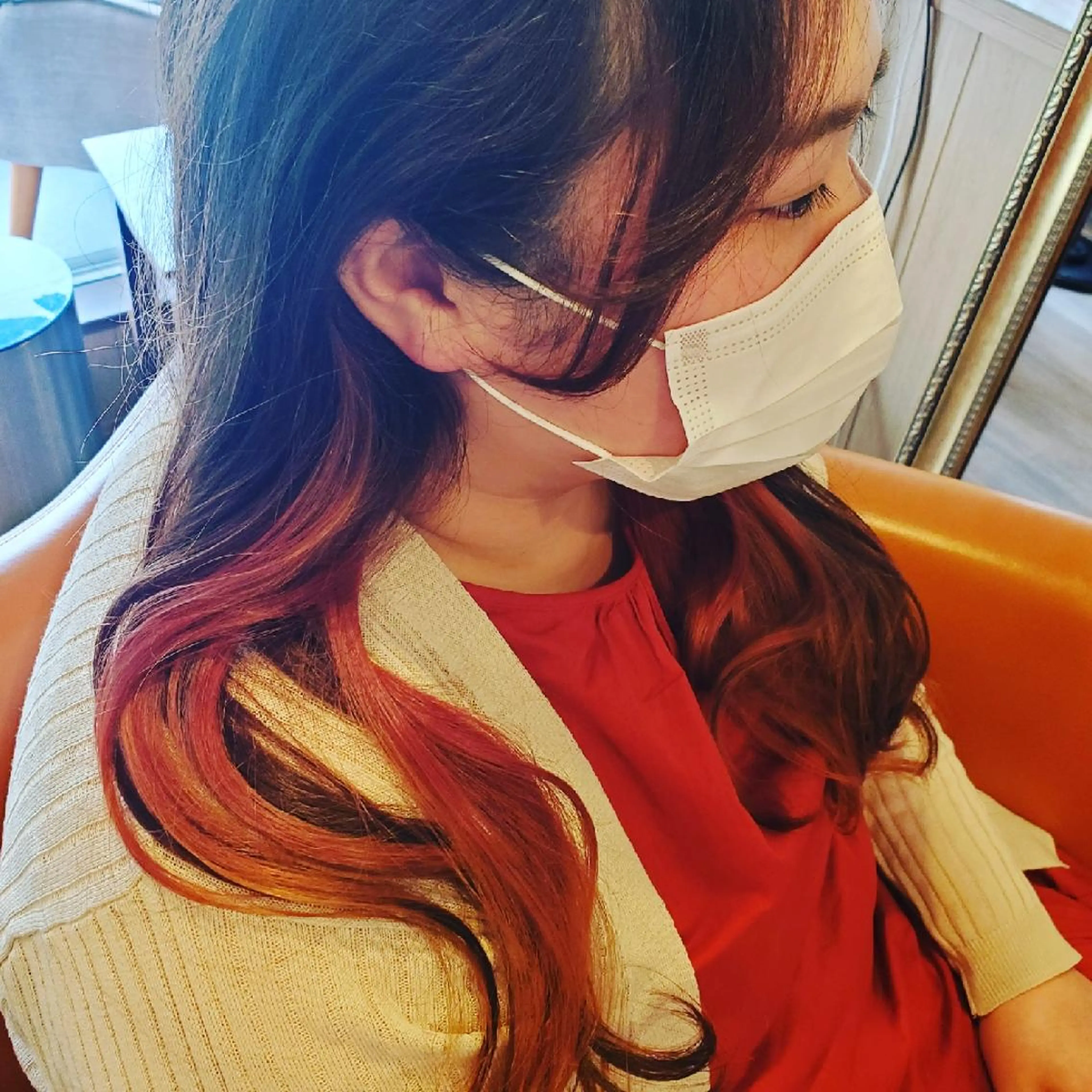 カラー ロング ヘアカラー spa hair  ark 富井直美のヘアスタイル