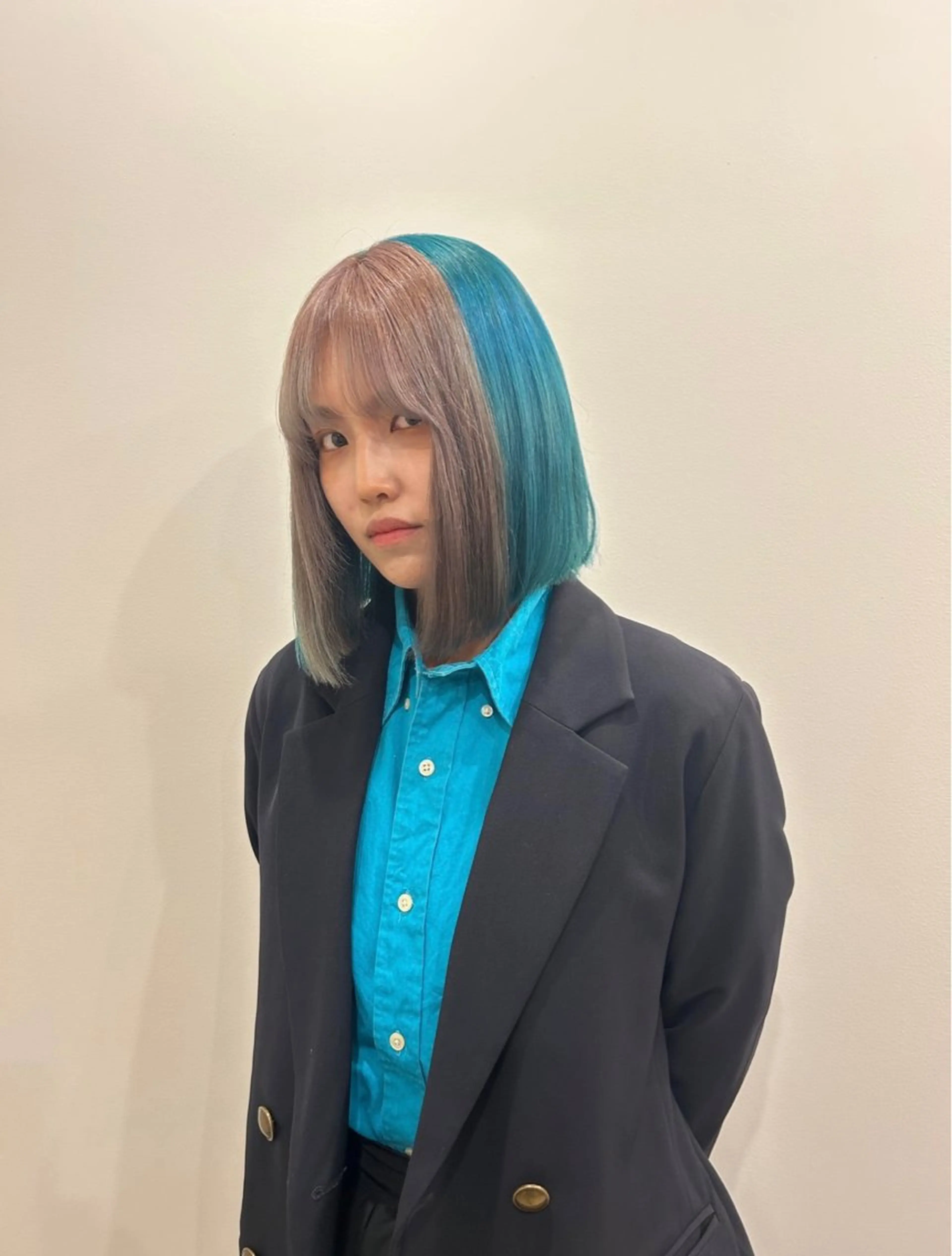 ミディアム ヘアカラー hair&eye🎀 /momoKaのマツエク・マツパデザイン