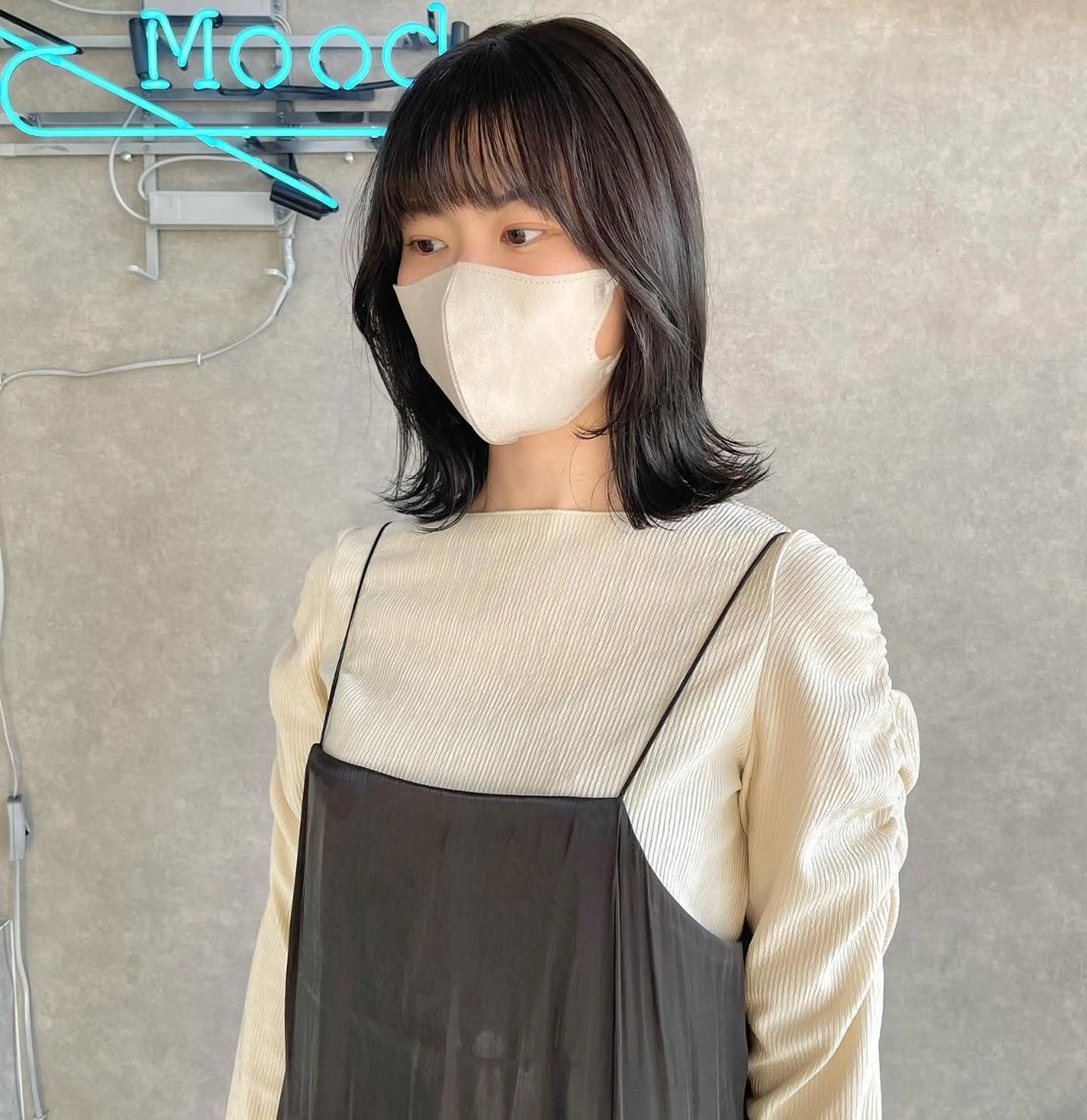 ミディアム mood tatemachiのヘアスタイル