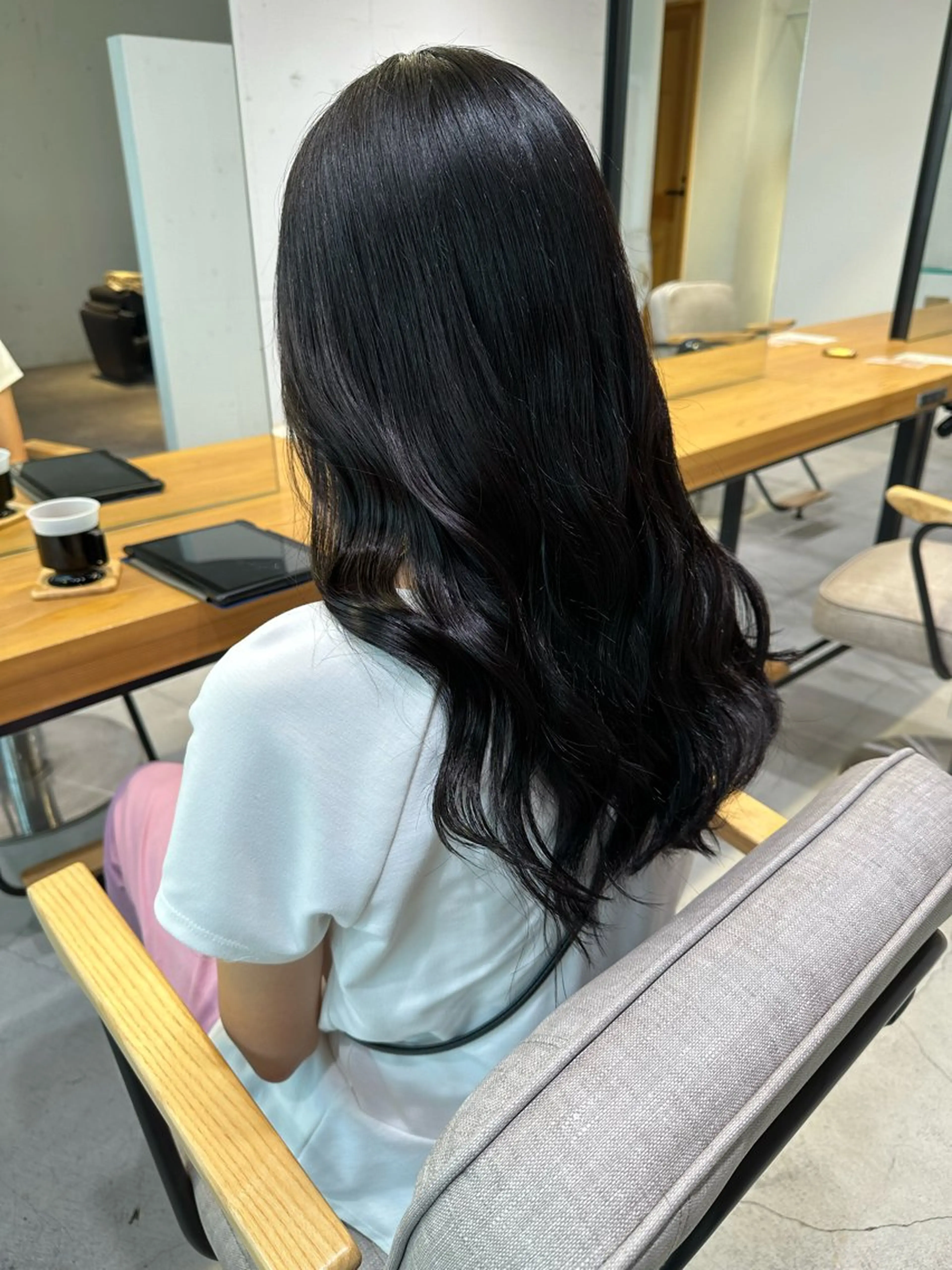 ロング カット ヘアカラー トリートメント 上野湧太 髪質改善/艶カラーのヘアスタイル