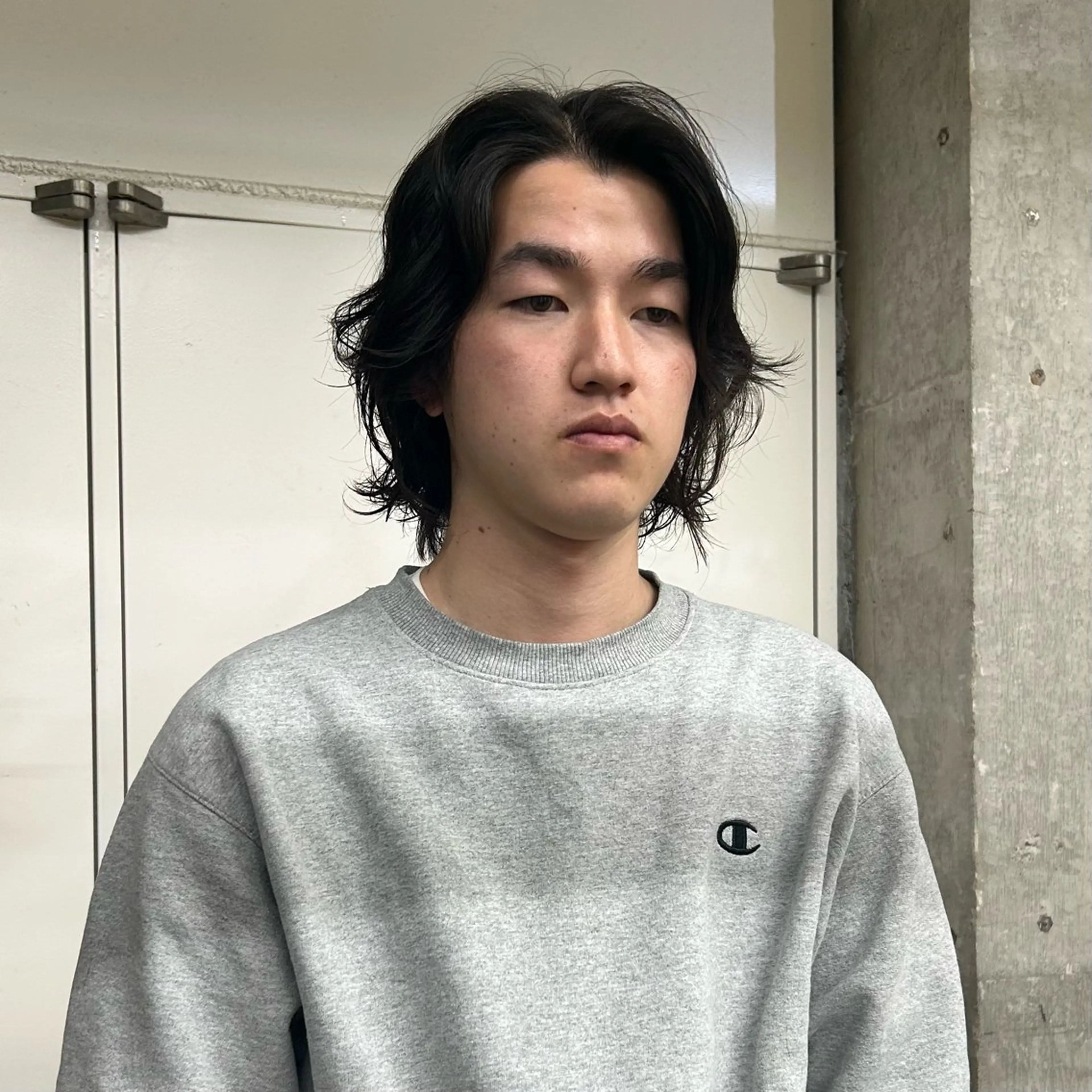 ミディアム パーマ メンズ カット パーマ 大本 メンズ/パーマのヘアスタイル