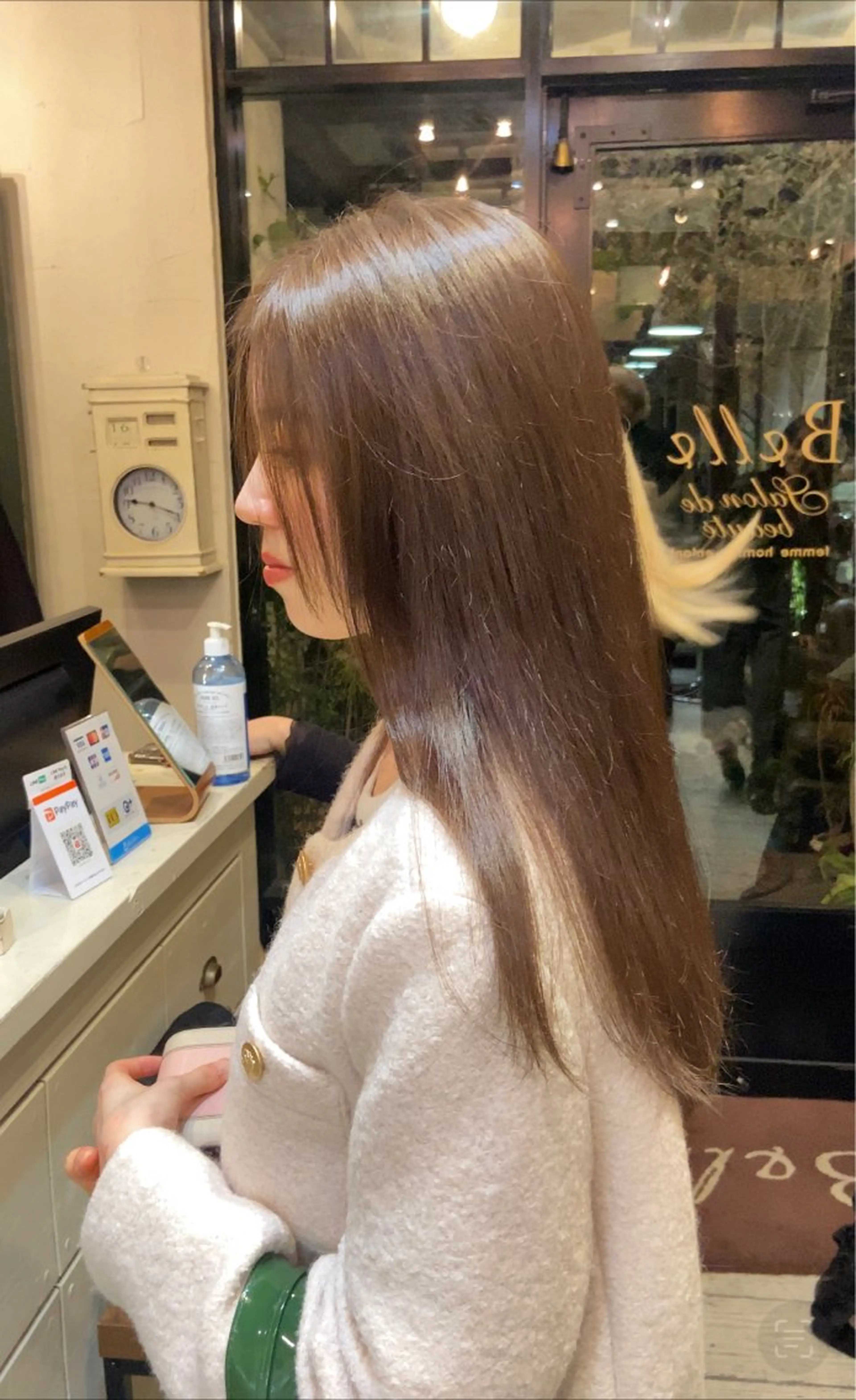 ロング カラー ベージュカラー オリーブベージュ ダメージレス美容師 🌱水島侑理のヘアスタイル