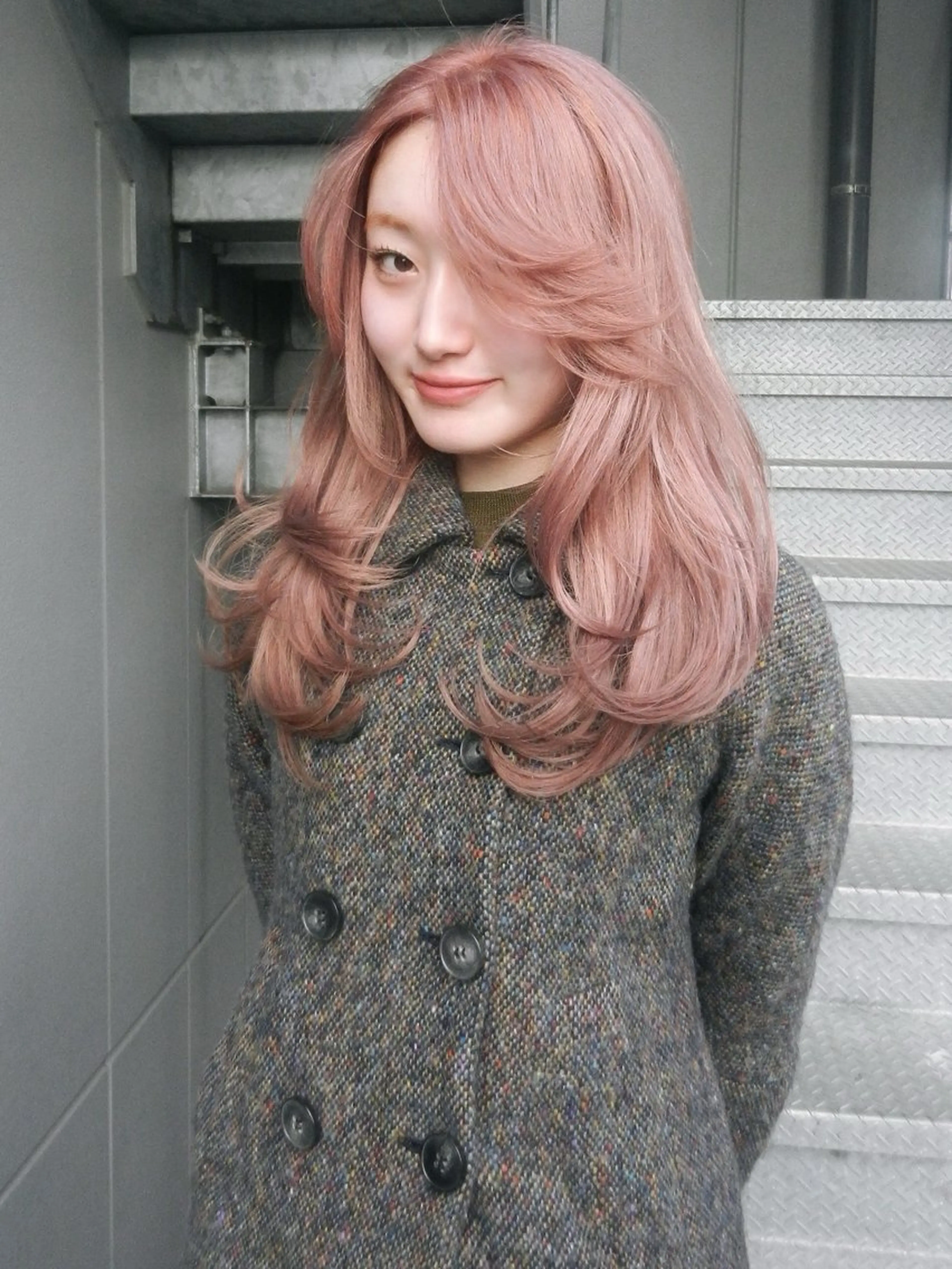 ロング レイヤーカット カット ヘアカラー 奈良 伶華のヘアスタイル