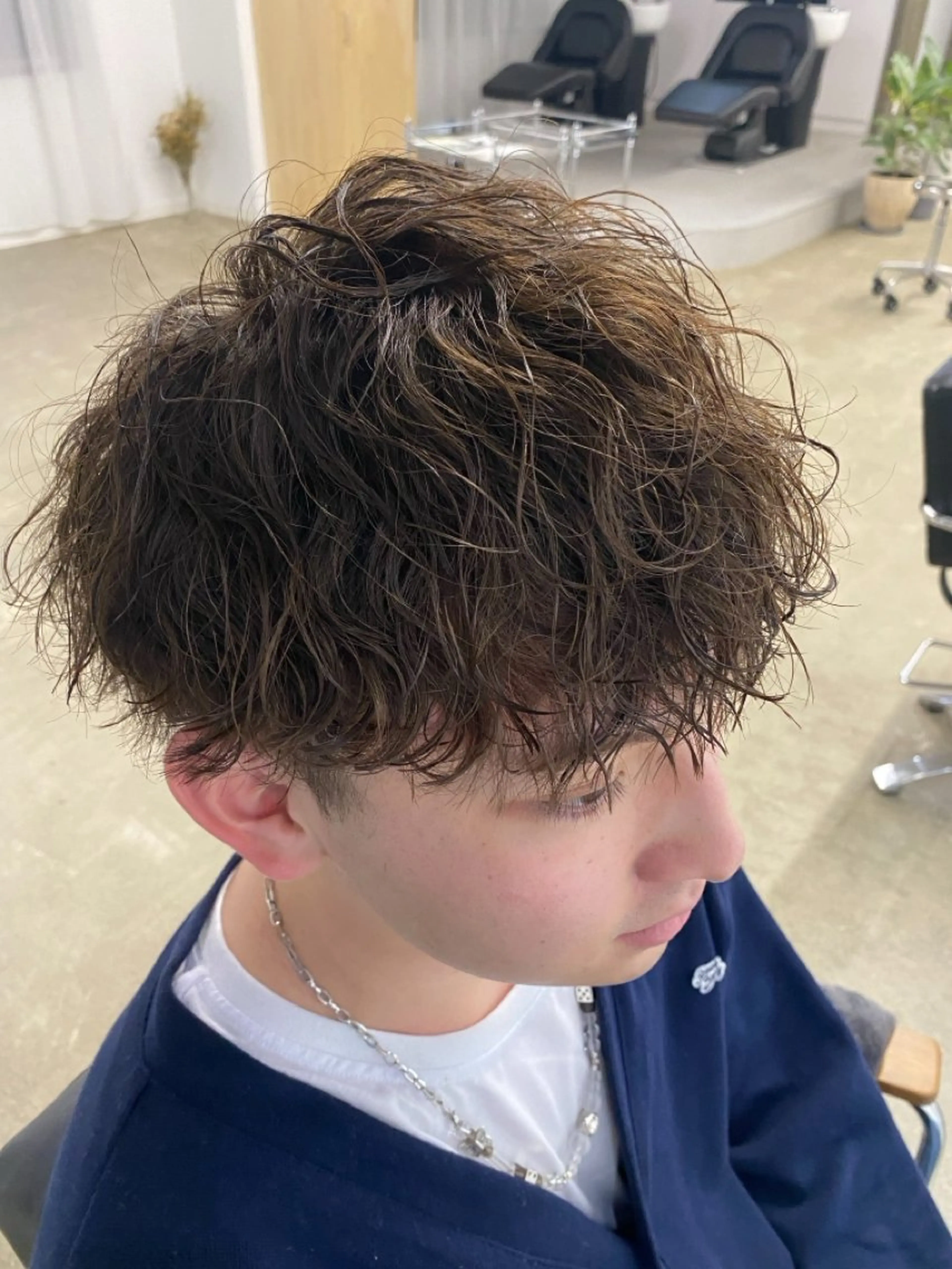 メンズカット+似合わせデザインパーマの写真