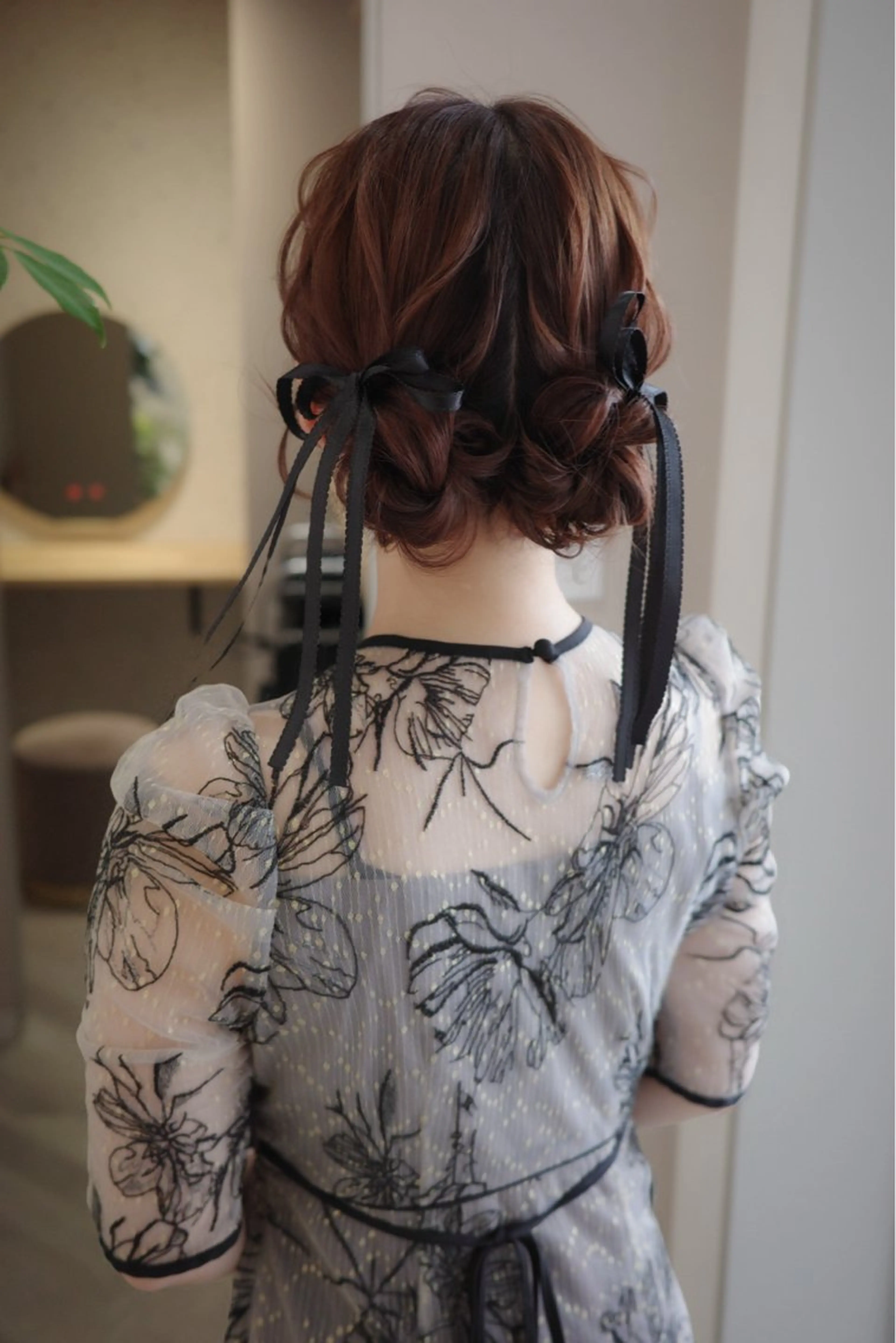 セミロング カラー ヘアアレンジ autre所属・大久保 ひでなりのヘアスタイル