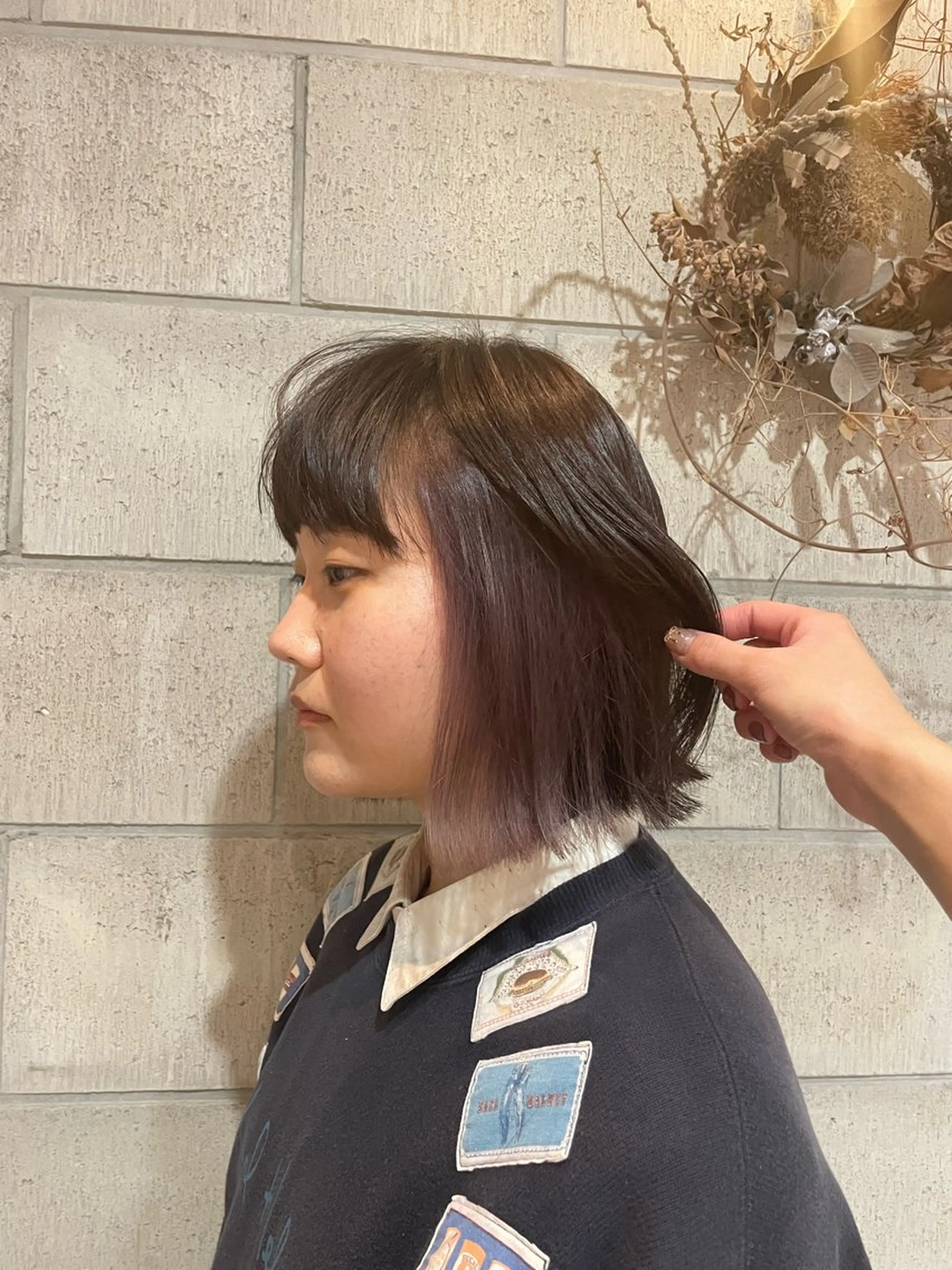 ミディアム カラー ヘアカラー 艶髪/透明感カラー/ 韓国/nonokaのヘアスタイル