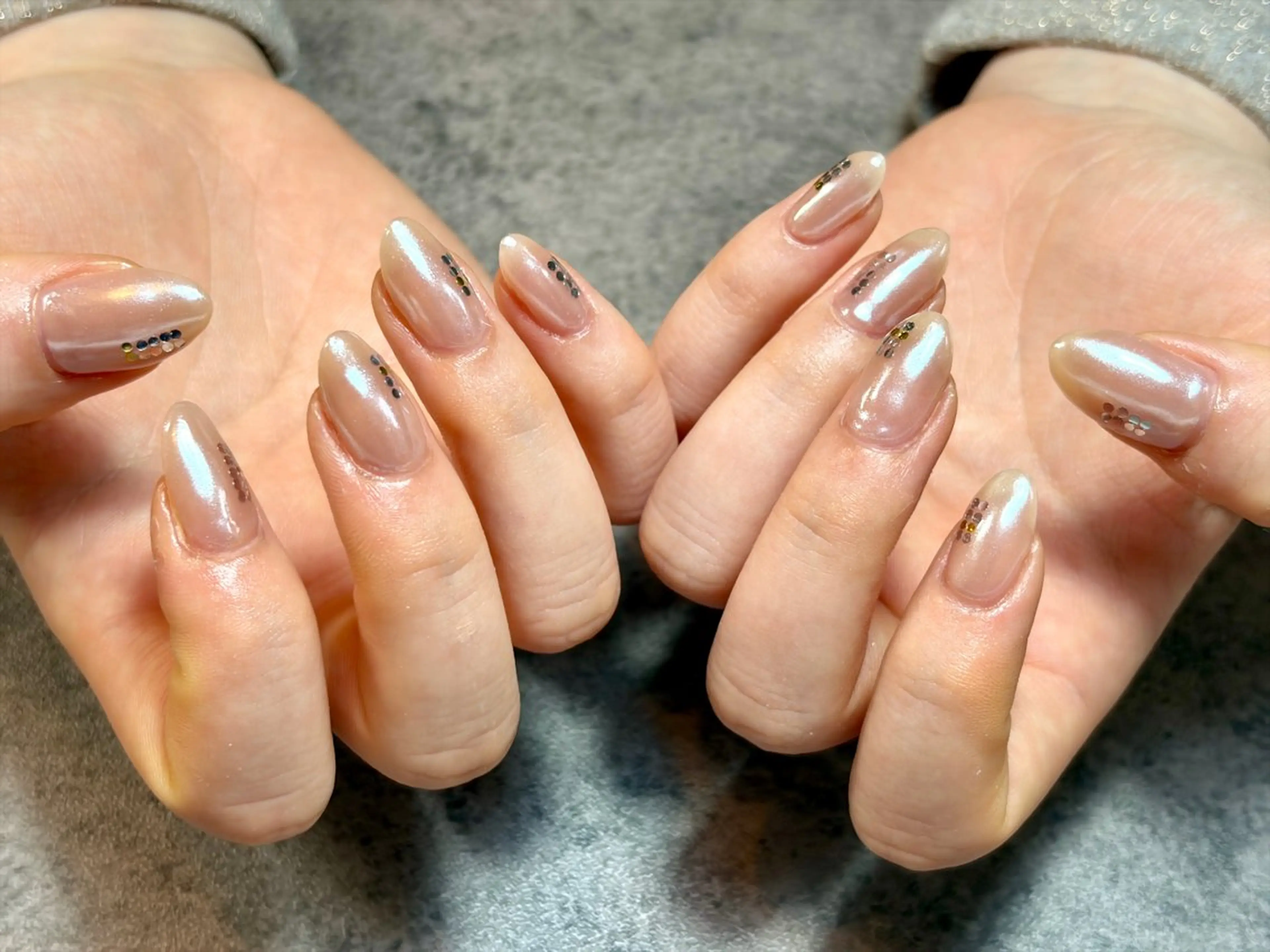 ネイル ミラーネイル ハンドネイル フットネイル GéRanium Harukaのネイルデザイン