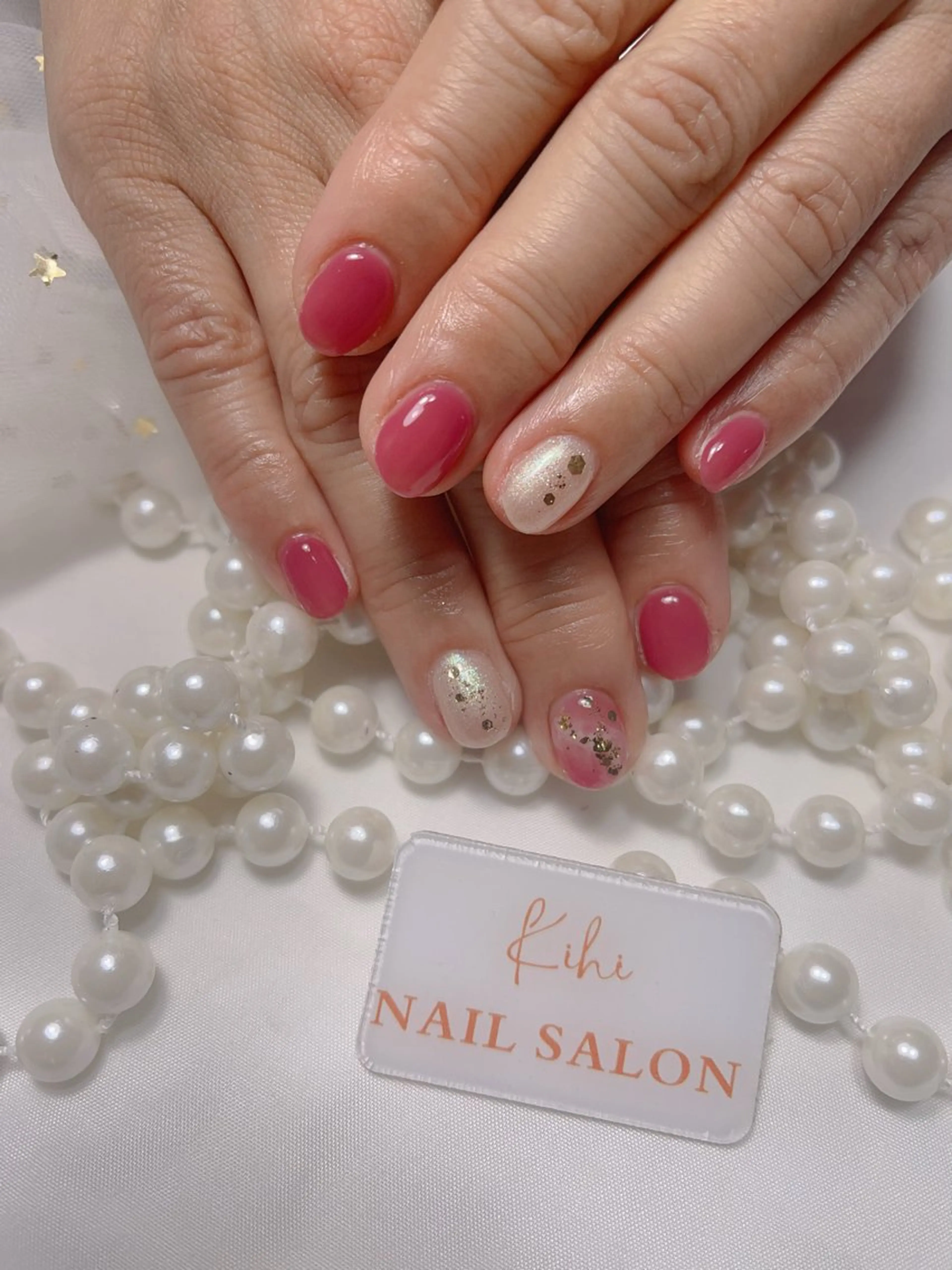 ネイル ハンドネイル ハンドケア さくら💮💮 【オフ無料】のネイルデザイン