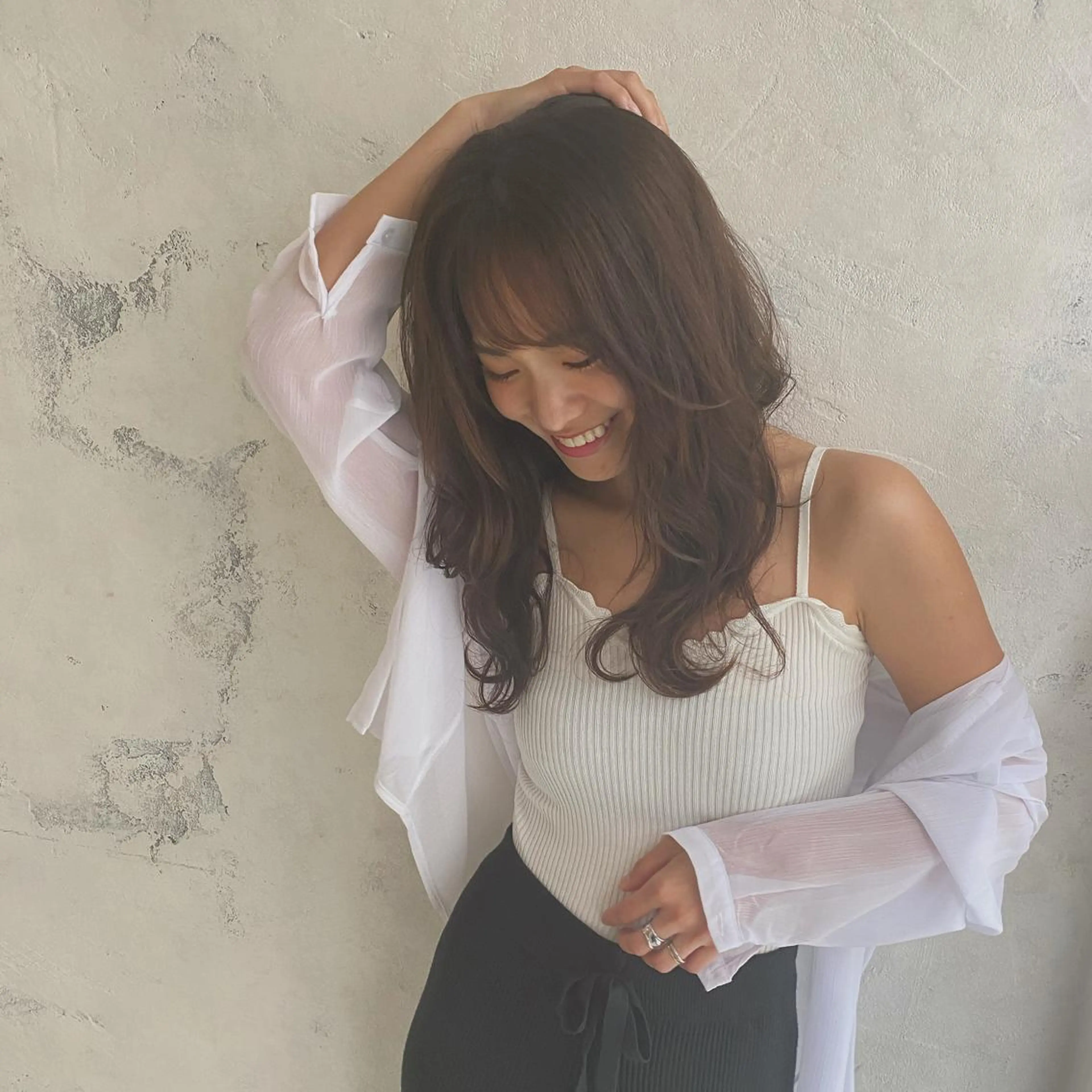 ロング カラー putri店長 和田鈴采のヘアスタイル