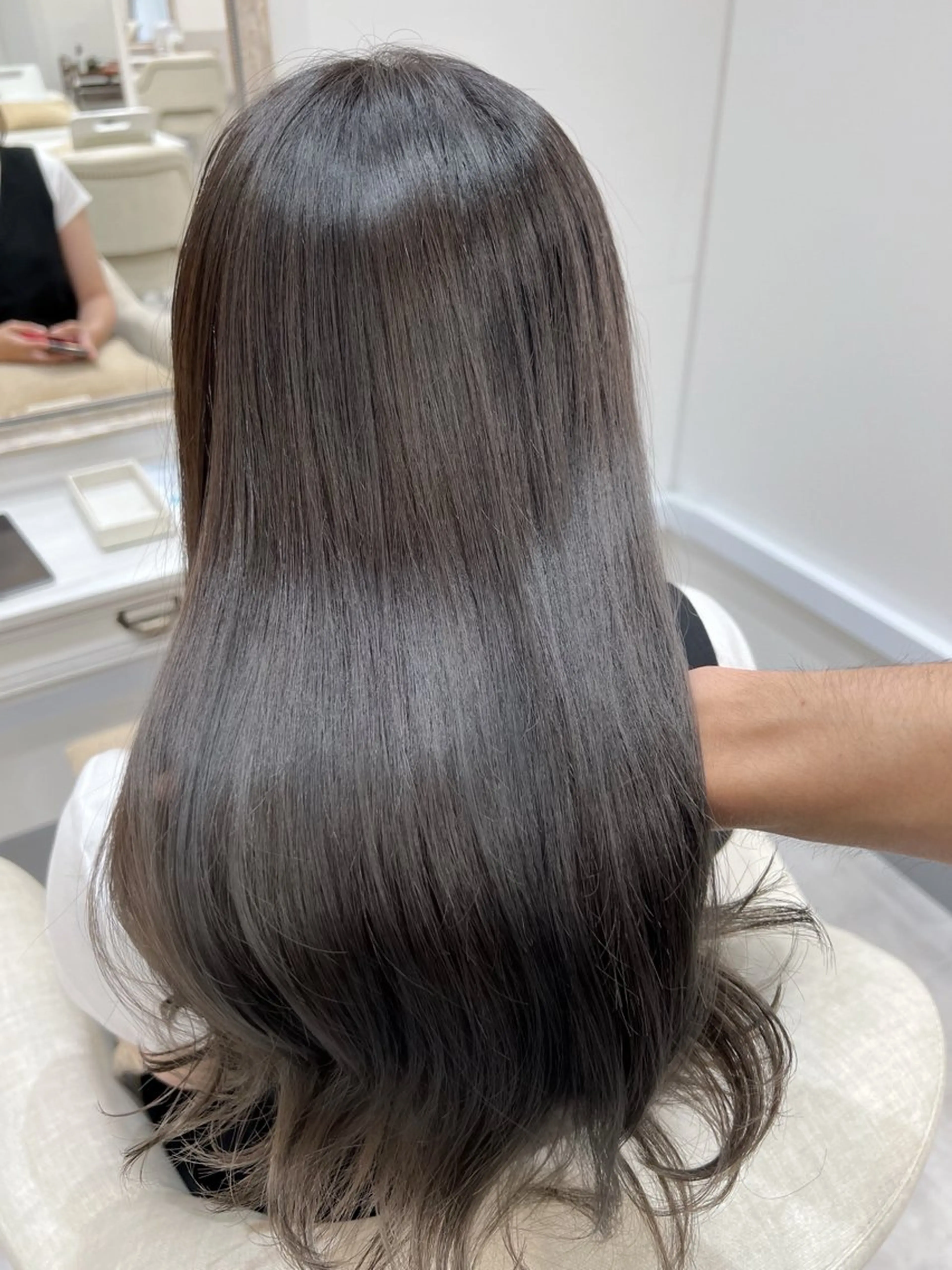 ロング カラー カット ヘアカラー トリートメント 縮毛矯正×艶カラー /中村勇太のヘアスタイル